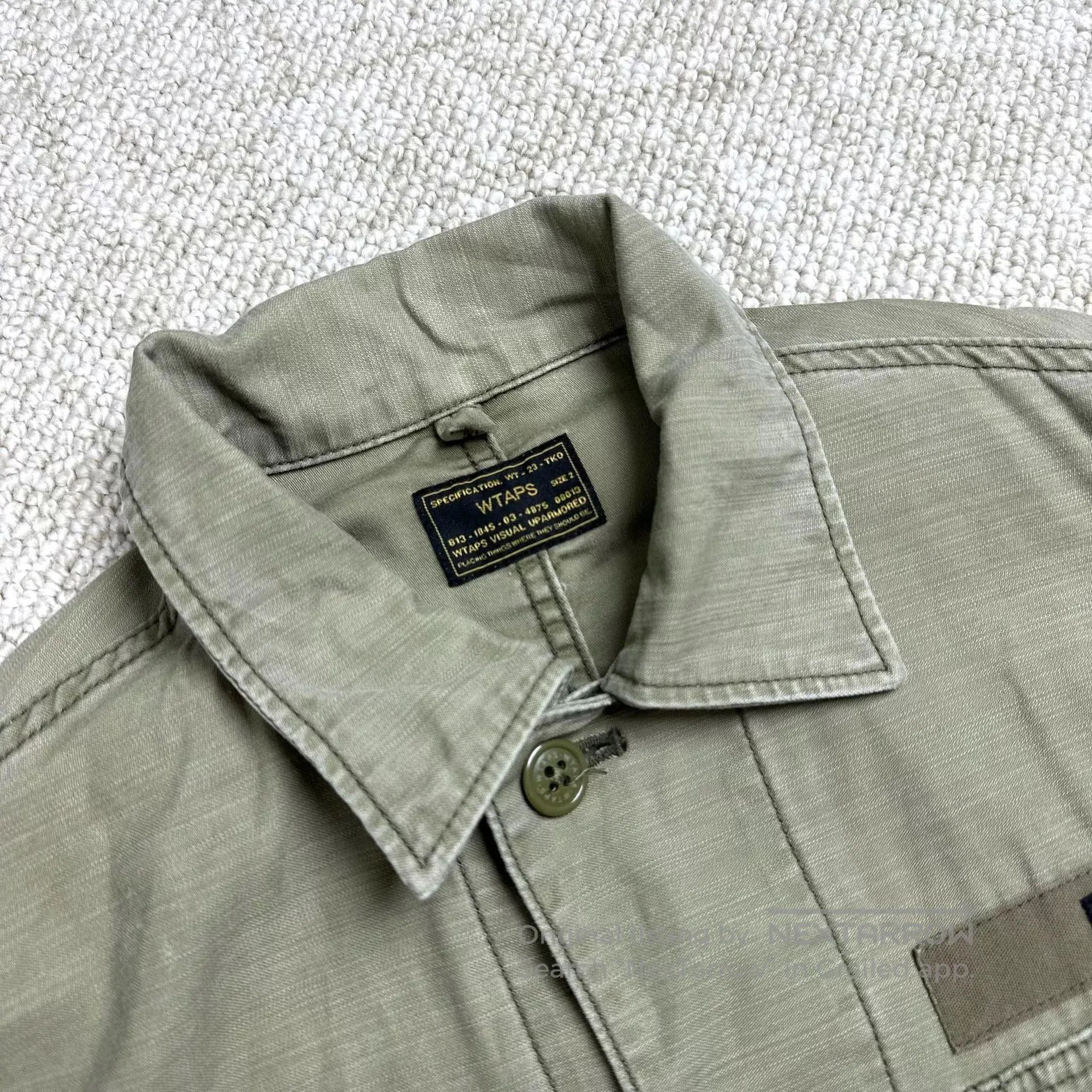 Wtaps WTAPS Olive Green Long Sleeve Shirt. Size US M / EU 48-50 / 2 - 5 Thumbnail