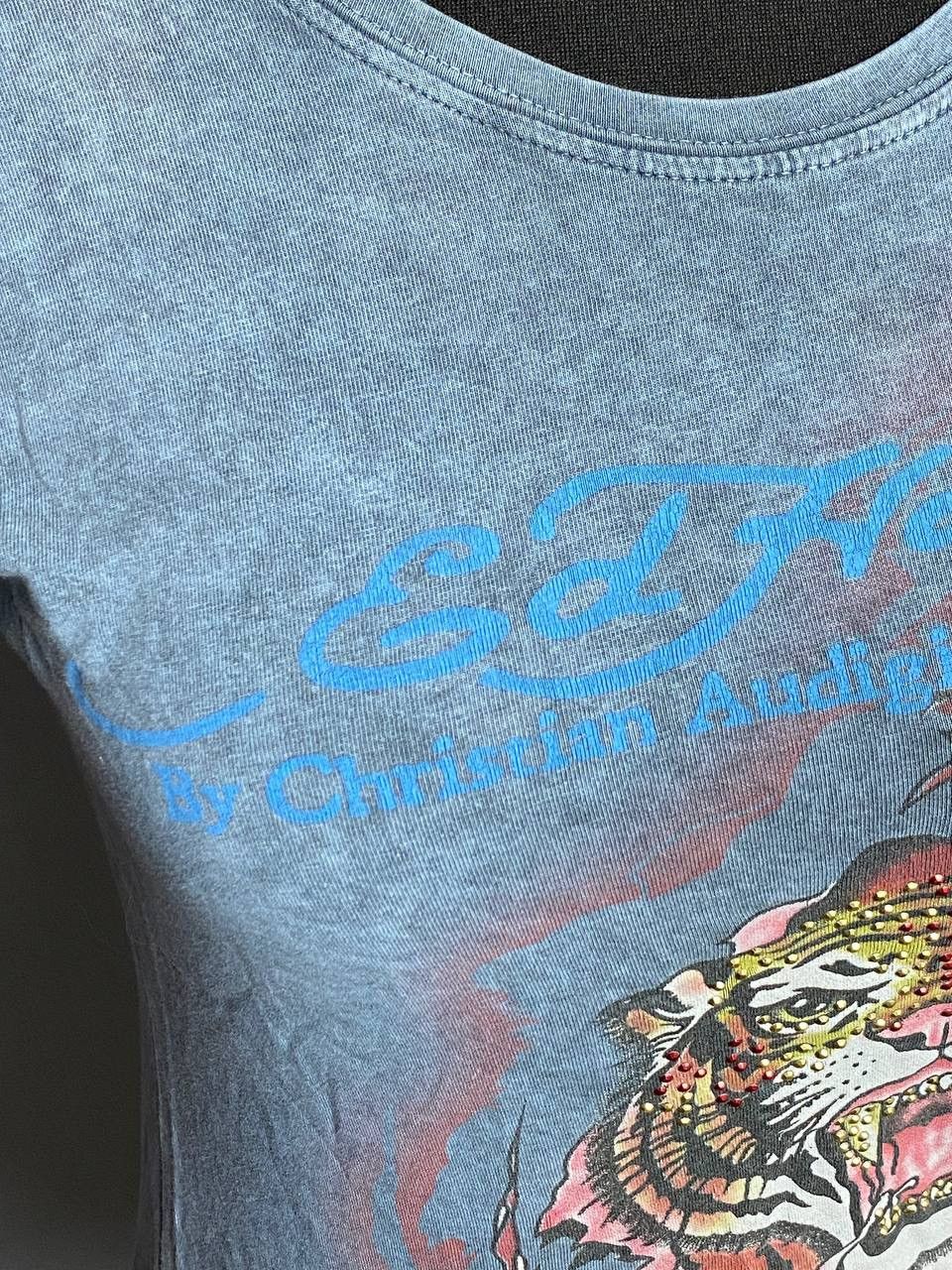 Ed Hardy Ed Hardy Tiger Rhinestone Graphic T-Shirt Y2K Christian XS/S Size XS / US 0-2 / IT 36-38 - 5 Thumbnail