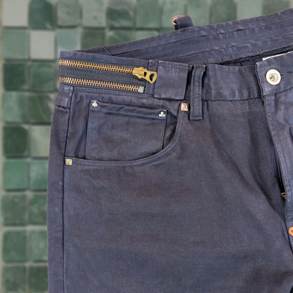 Paul Smith Paul Smith Jeans Men 33x30 Zipper Waistband Denim Black Slim Straight 5-Pocket City Designer Rare Size US 33 - 1 Thumbnail