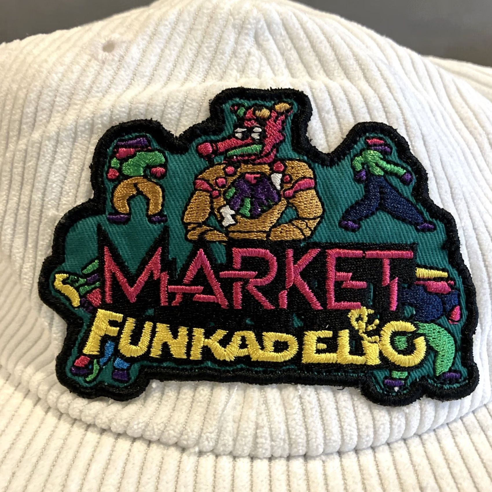 Market NEW Chinatown MARKET Funkadelic George Clinton White Corduroy Snapback Hat | Men One Size White Hat Market Snapback Corduroy George Clinton Size ONE SIZE - 2 Thumbnail