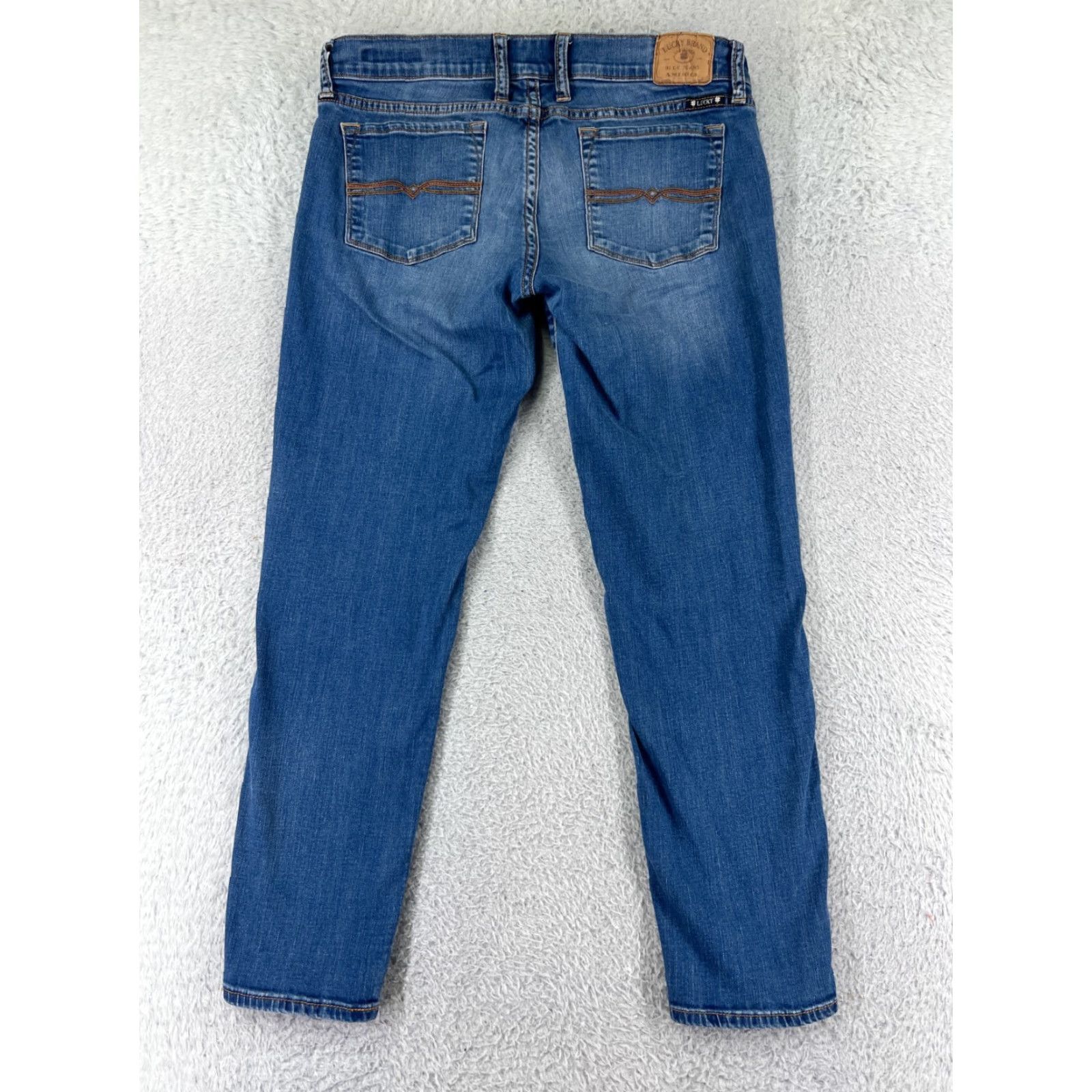 Lucky Brand Lucky Brand Women's Denim Capri Pants Size 28 Blue Cotton Blend Stretch Vintage None Size 28" / US 6 / IT 42 - 2 Thumbnail