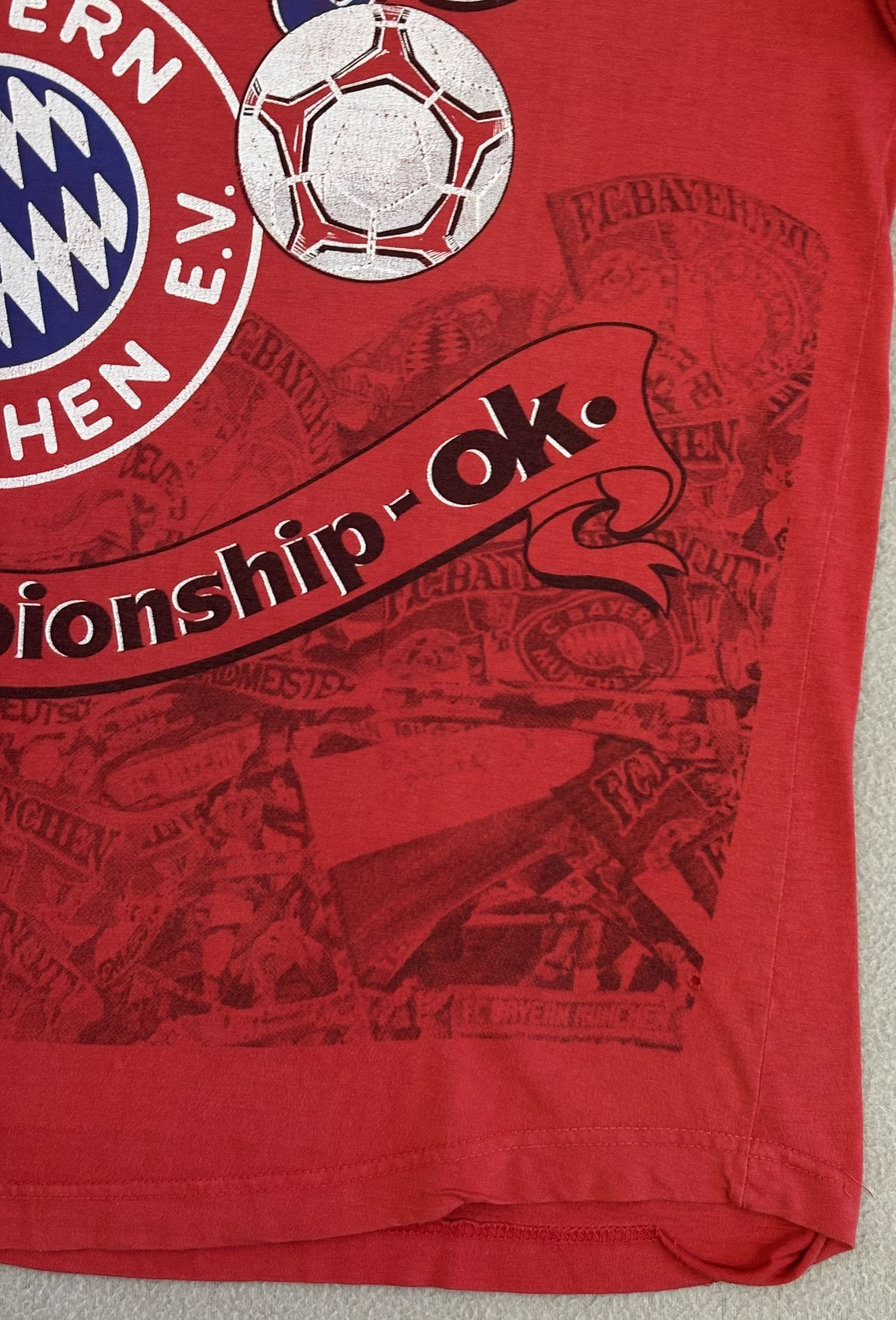Vintage Bayern Munich Championship 1994 T-Shirt Size L Size US L / EU 52-54 / 3 - 9 Thumbnail