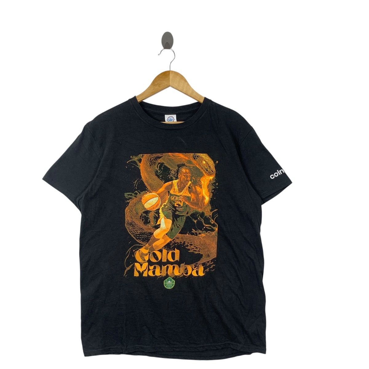 Other SEATTLE STORM JEWELL LOYD Gold Mamba WNBA Tee Shirt Top Size L / US 10 / IT 46 - 4 Thumbnail