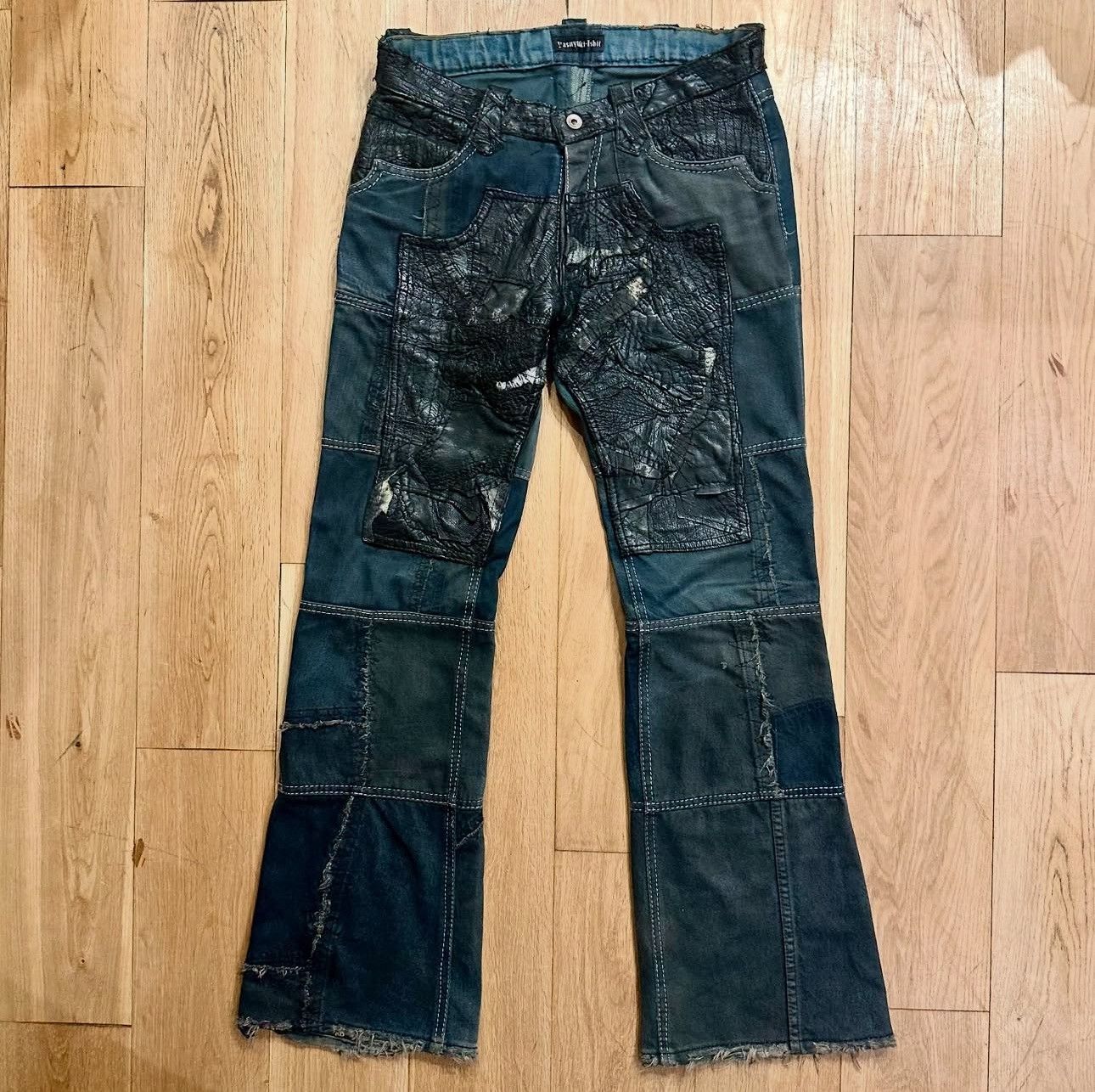 Yasuyuki Ishii Yasuyuki Ishii Leather Variant Denim Size US 32 / EU 48 - 1 Thumbnail