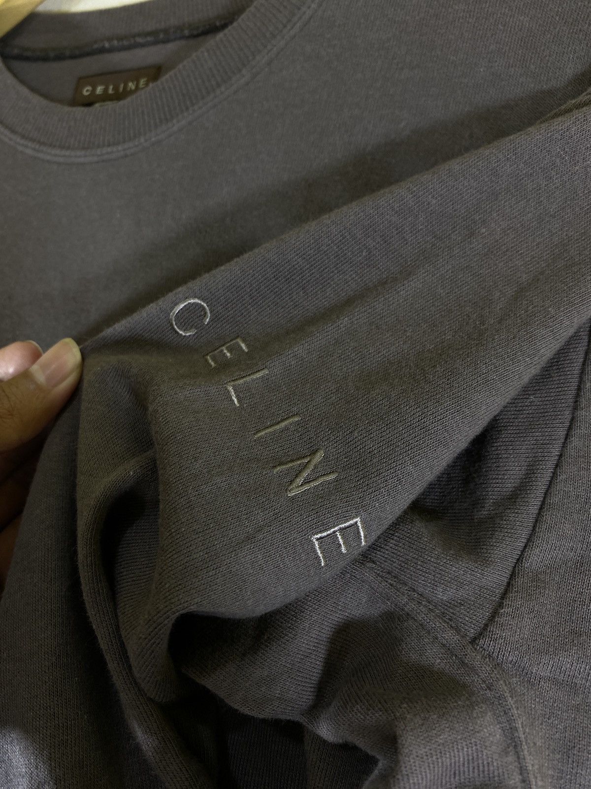 Celine vintage celine bordiered logo side arm Size US M / EU 48-50 / 2 - 2 Thumbnail