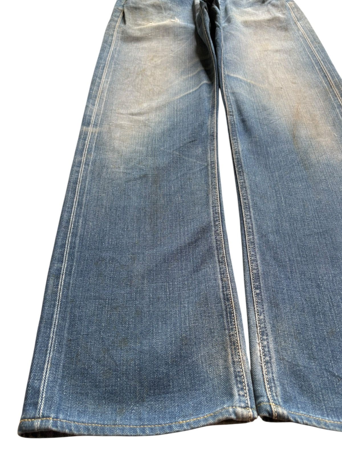 Lee Vintage 70s Lee Cowboy Selvedge Mud Wash Baggy Jeans Size US 30 / EU 46 - 8 Thumbnail