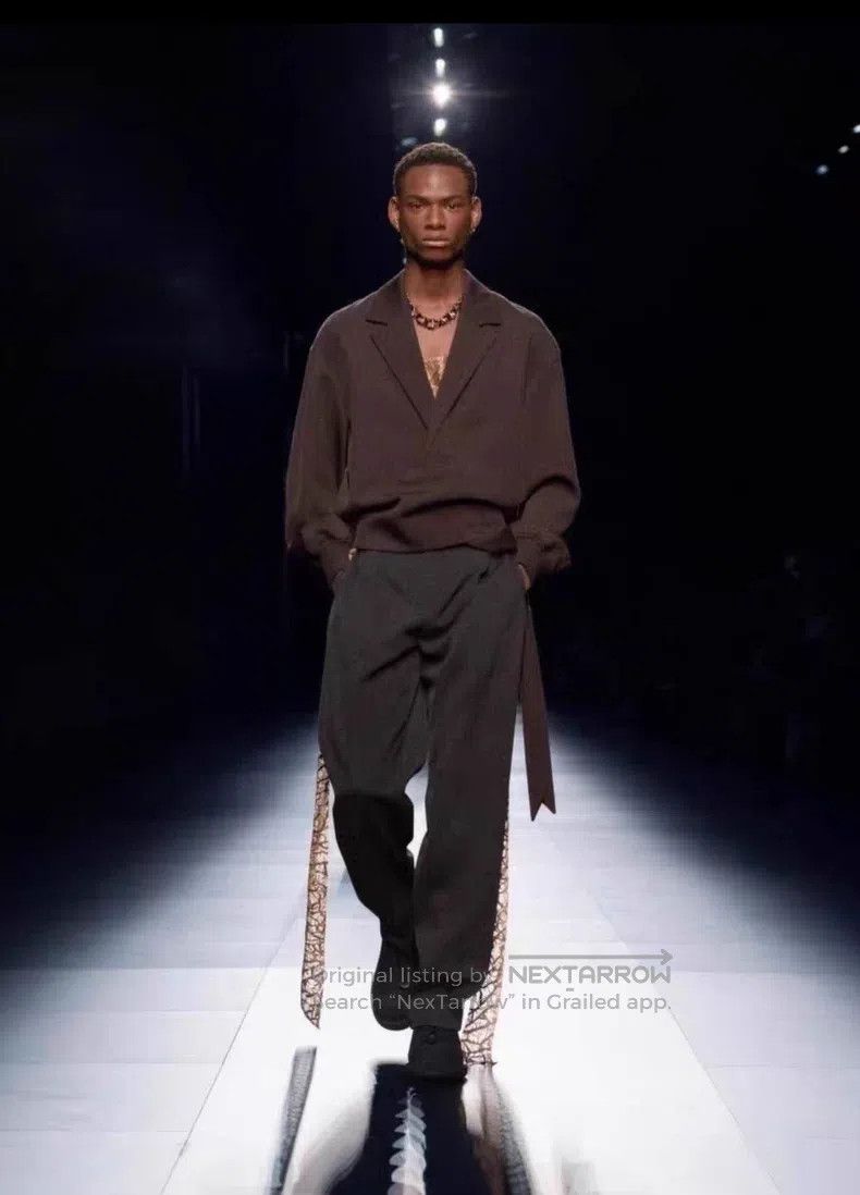 Dior Dior 23fw mocha brown streamer wool pullover jacket Size US M / EU 48-50 / 2 - 9 Thumbnail