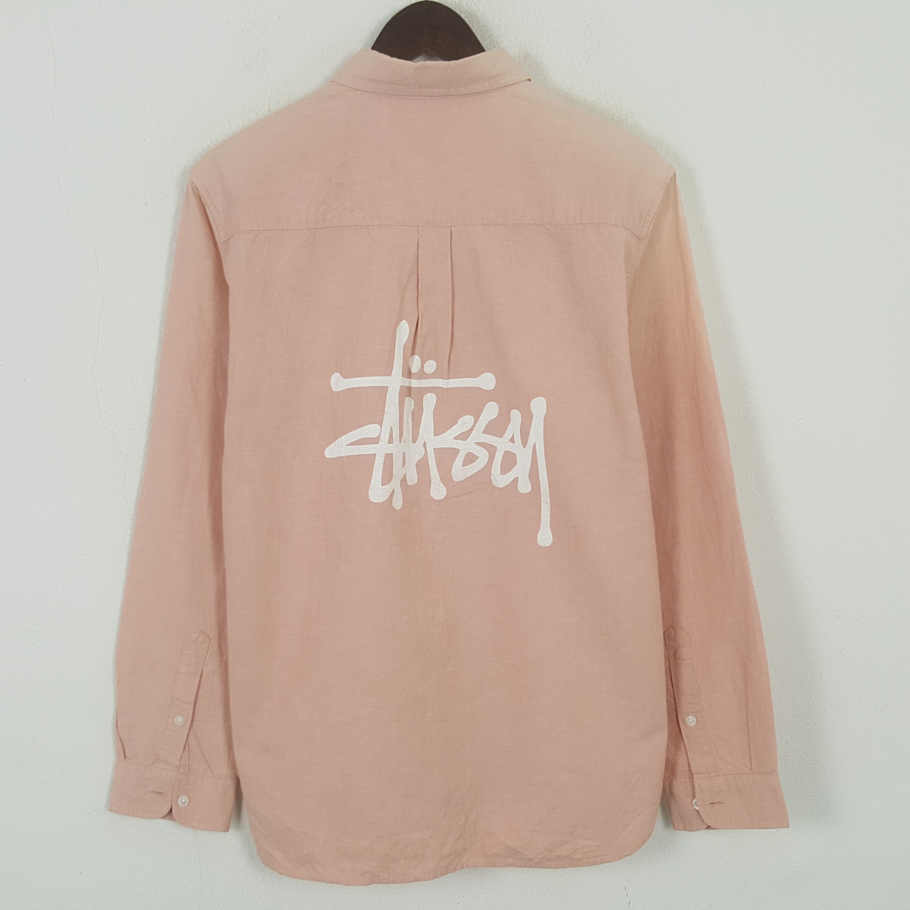 Stussy Vintage Stussy Custom Big Logo Button Up Shirt Size US M / EU 48-50 / 2 - 1 Thumbnail