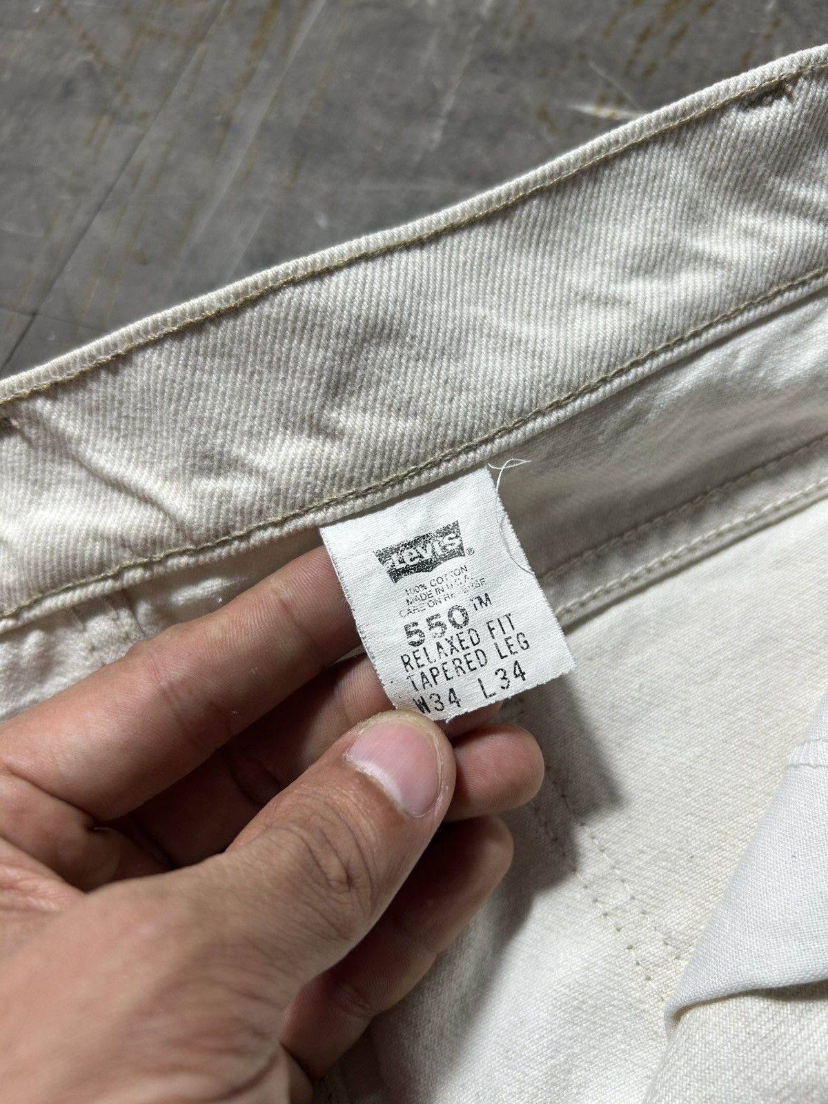 Levi's × Vintage Vintage Levi’s 550 Orange Tab Denim Jeans Size US 33 - 10 Thumbnail