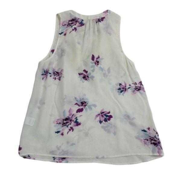 Joie Joie Silk Floral Sleeveless Blouse Size S / US 4 / IT 40 - 5 Thumbnail