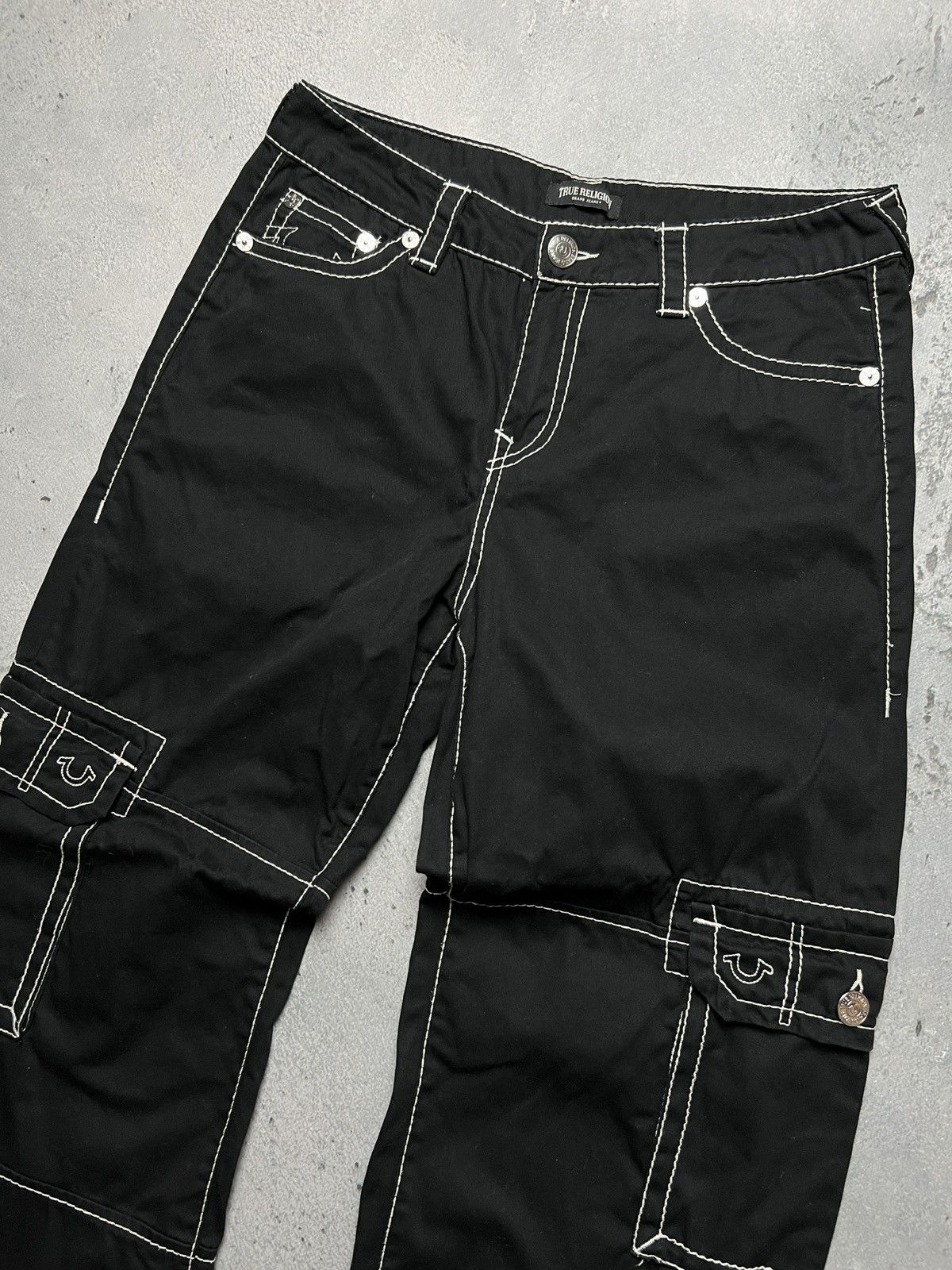 Japanese Brand × True Religion × Vintage True Religion Low Rise Baggy Cargo Pants y2k rare vintag USA Size US 30 / EU 46 - 5 Thumbnail