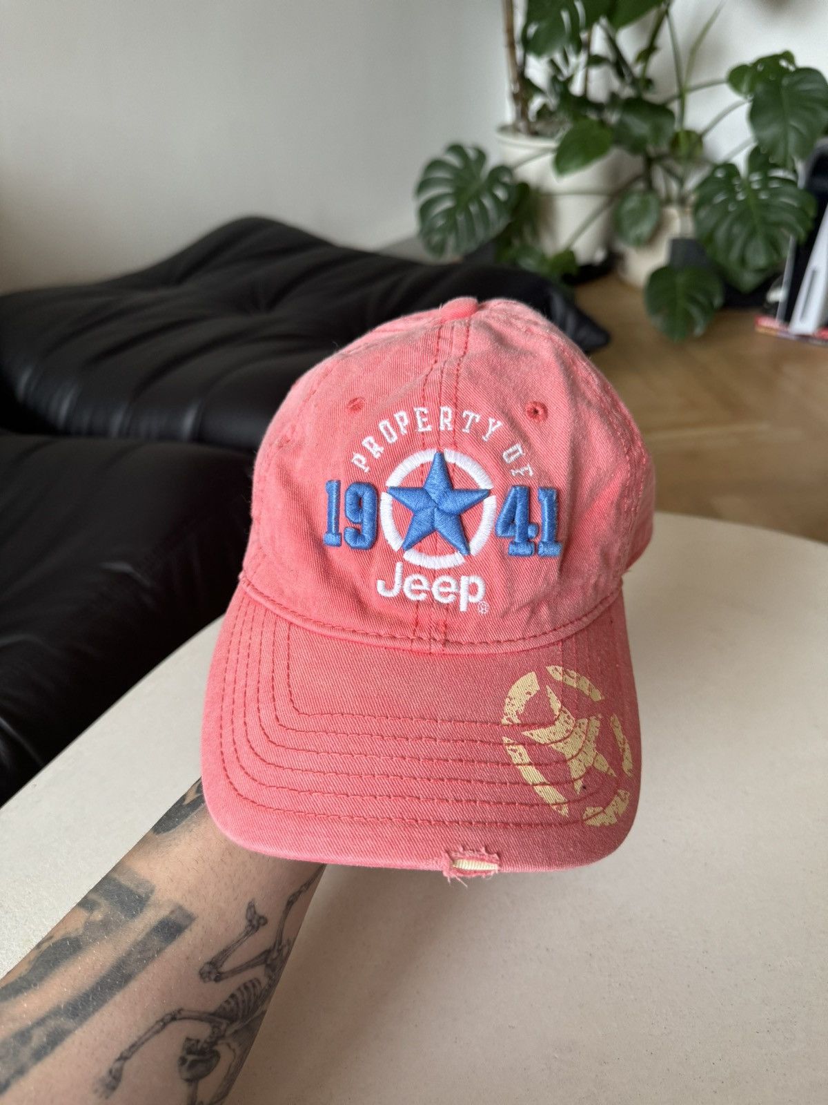 Vintage Y2K Vintage Jeep Racing Embroidery Faded Dad Hat Cap Washed Size ONE SIZE - 1 Thumbnail