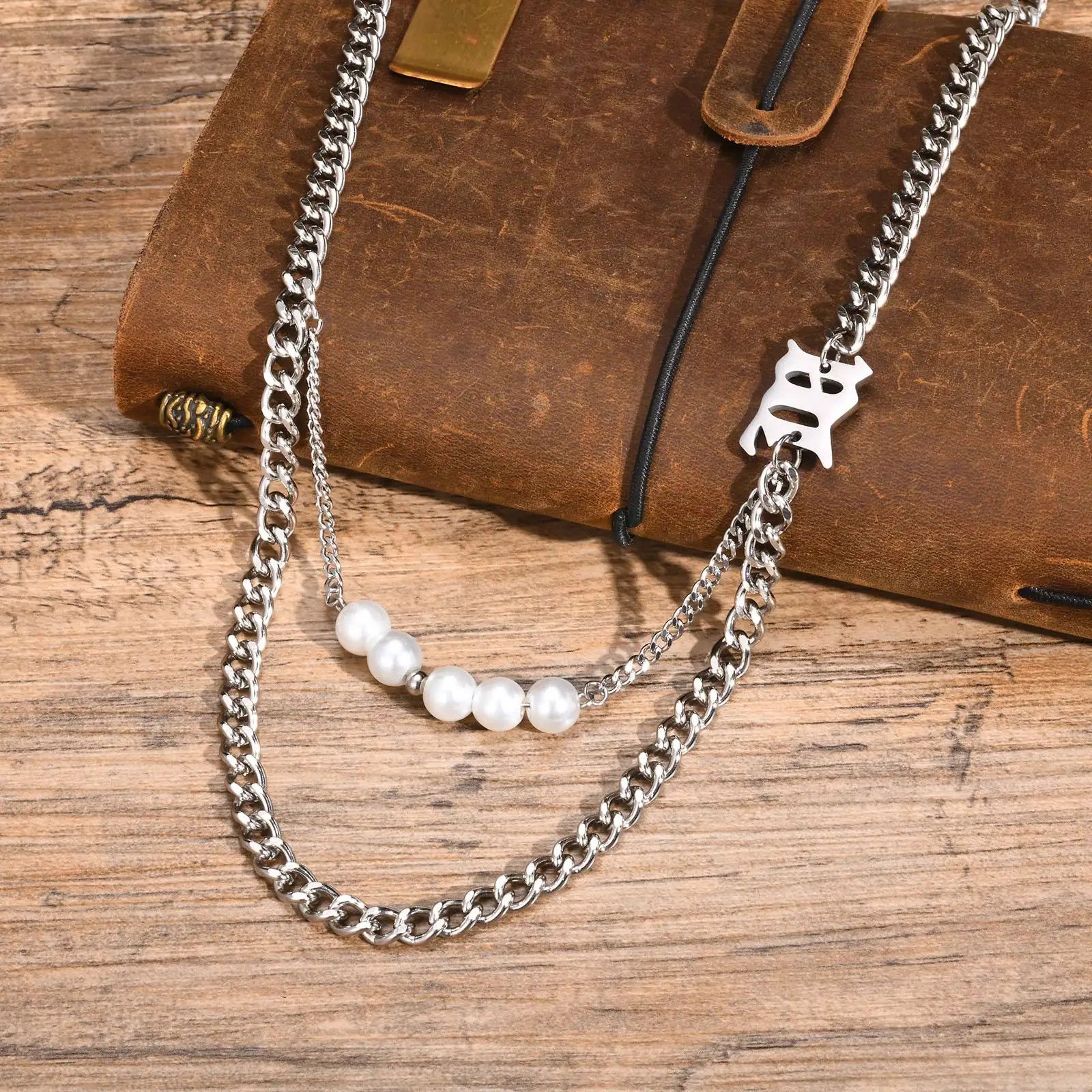 Jewelry × Vintage Pearl Cuban Chain Necklace Size ONE SIZE - 4 Thumbnail
