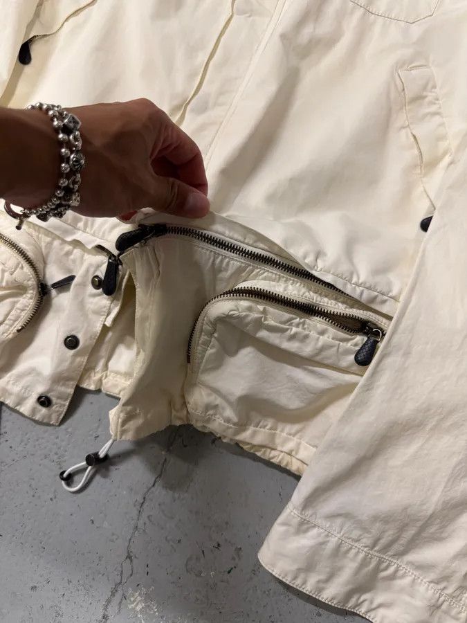Bottega Veneta 2000s Bottega Veneta White Cargo Jacket Size US XL / EU 56 / 4 - 6 Thumbnail