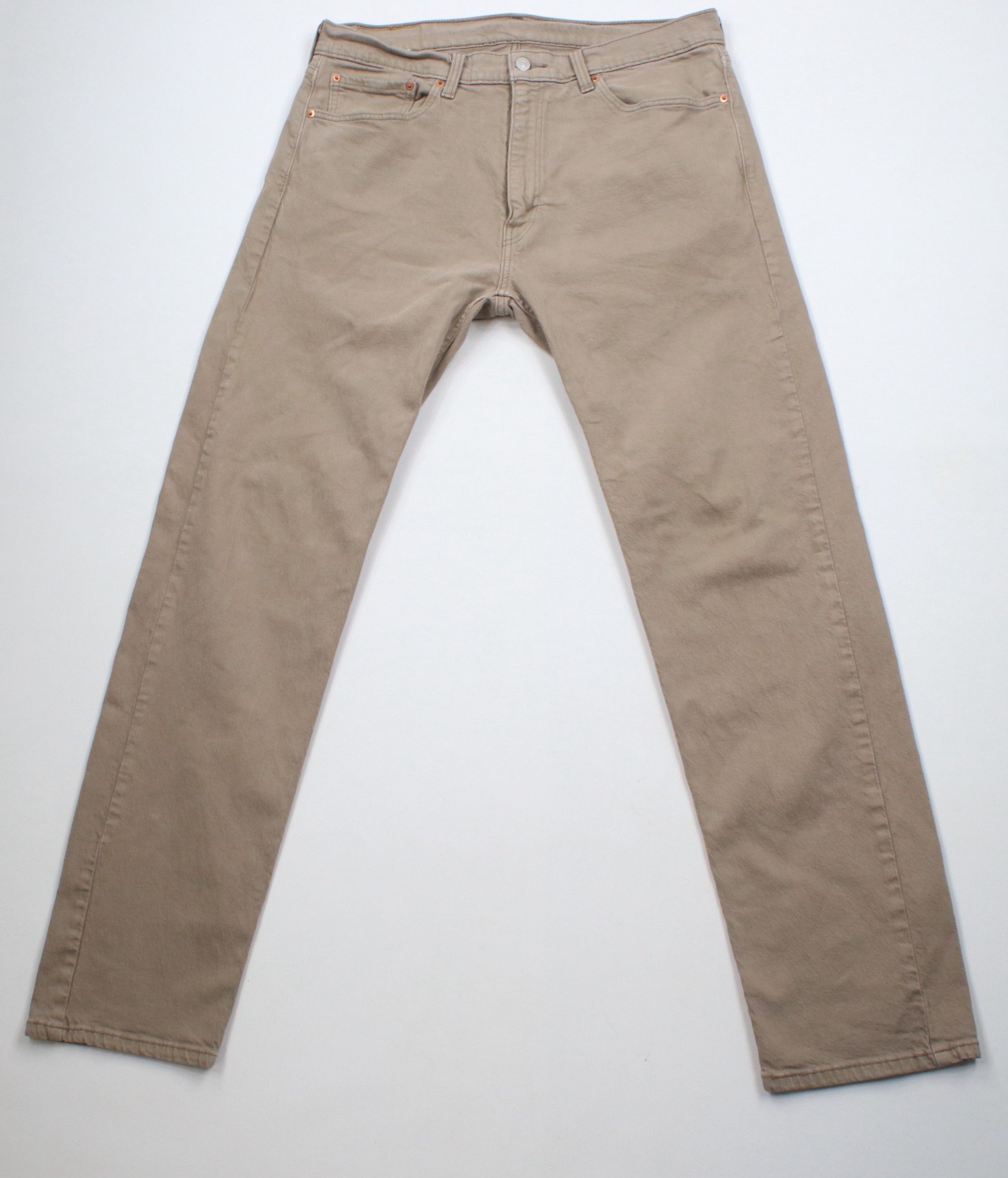 Levi's × Vintage Vintage Y2K Levis 505 Stretch Regular Fit Denim Jeans Beige Size US 36 / EU 52 - 1 Thumbnail