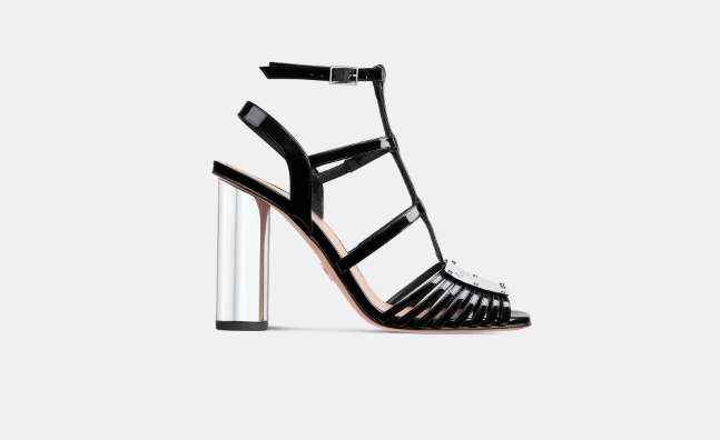 image of Dior O1Bcso1Str0524 Heel Shoesed Sandals In Black, Women's