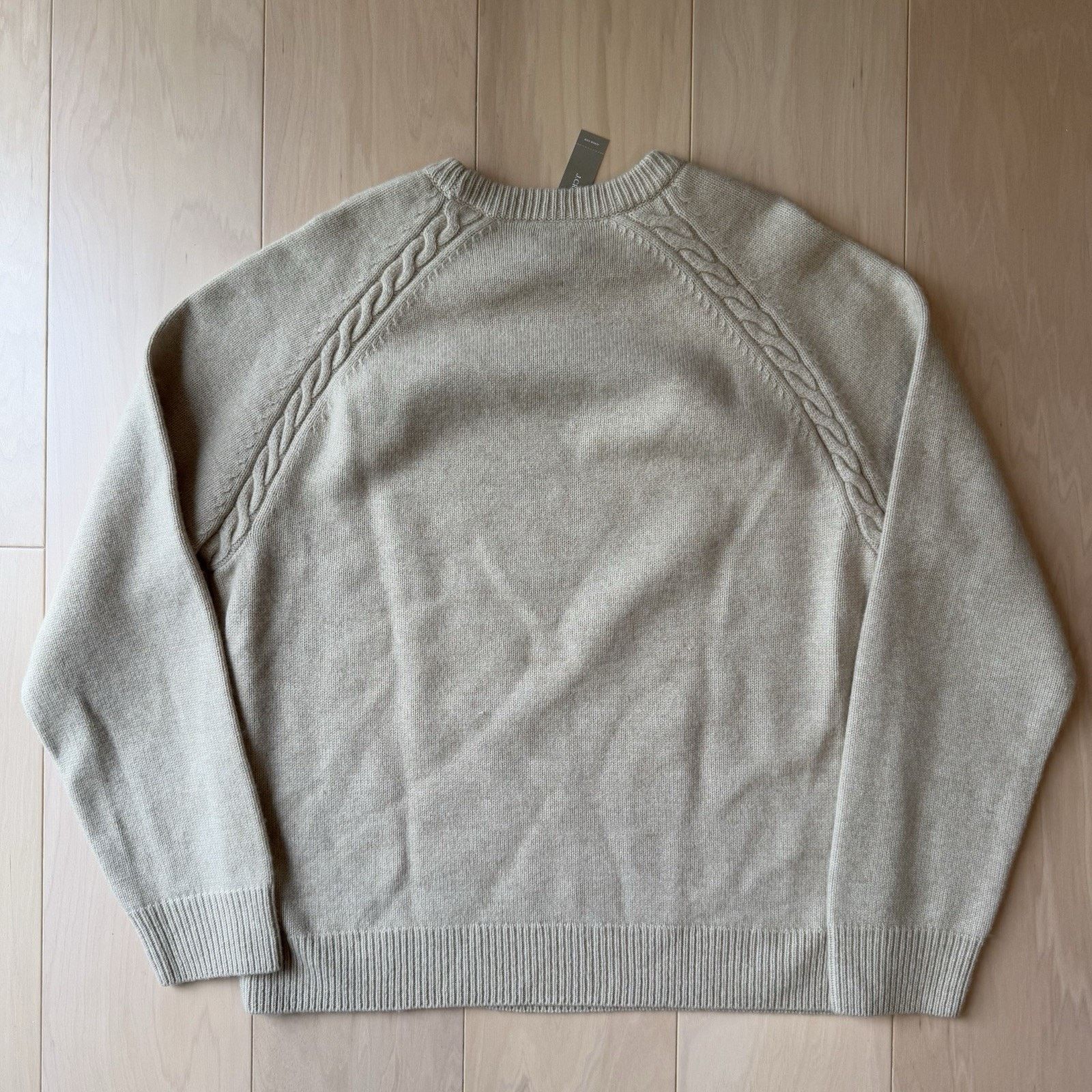 J.Crew J Crew Rugged Merino Sweater XL Beige Wool Knit Pullover Size US XL / EU 56 / 4 - 9 Thumbnail