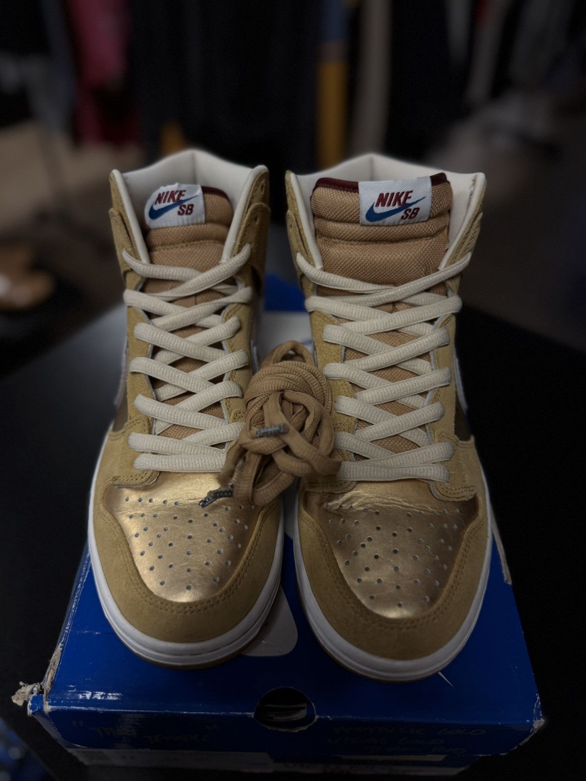 Nike Size 11- Nike SB Dunk High Premium Koston 2010 (313171- 702) Size US 11 / EU 44 - 8 Thumbnail