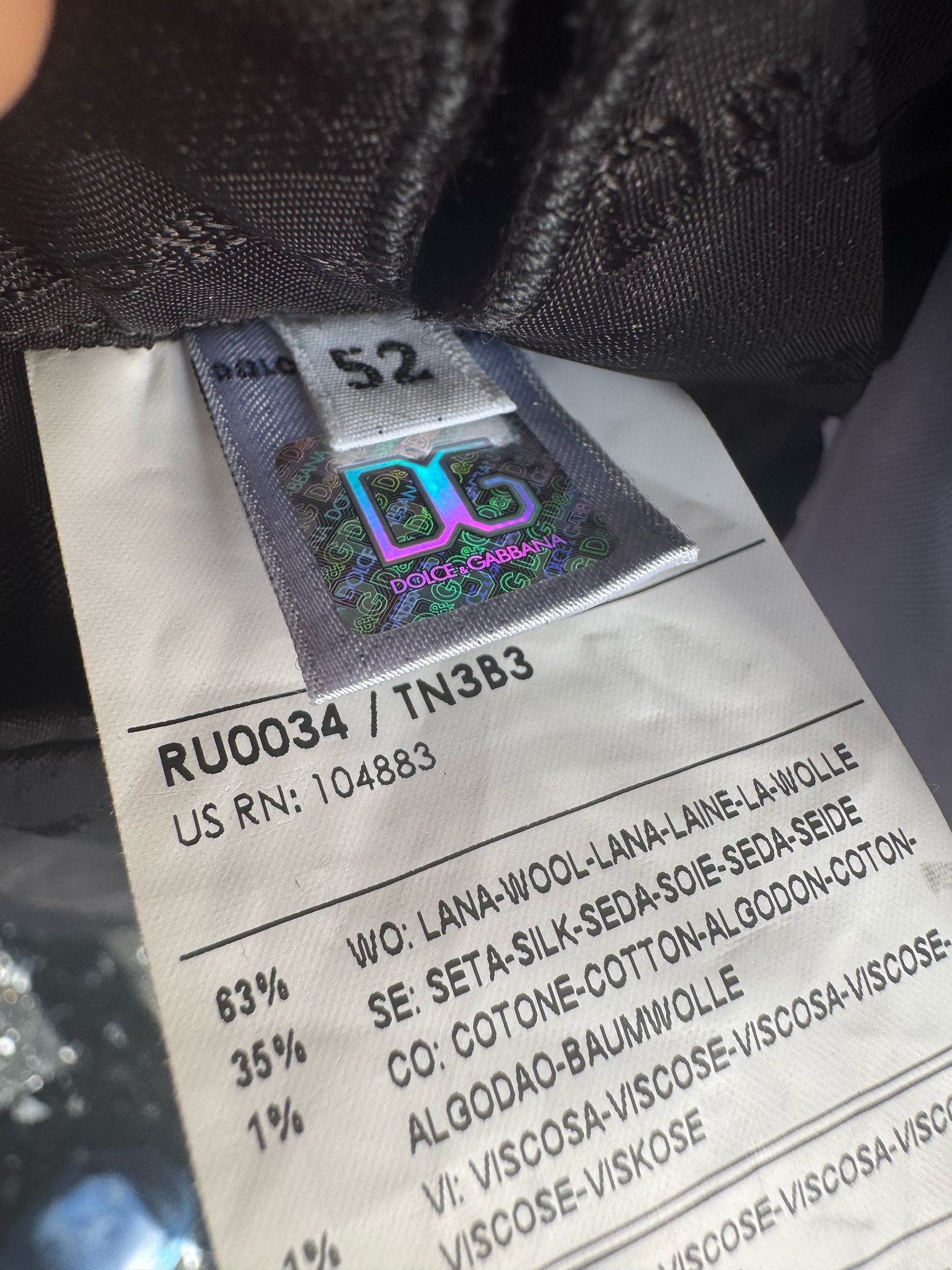 Dolce & Gabbana Suit man Dolce & Gabbana 52 Grey Size 52R - 3 Thumbnail