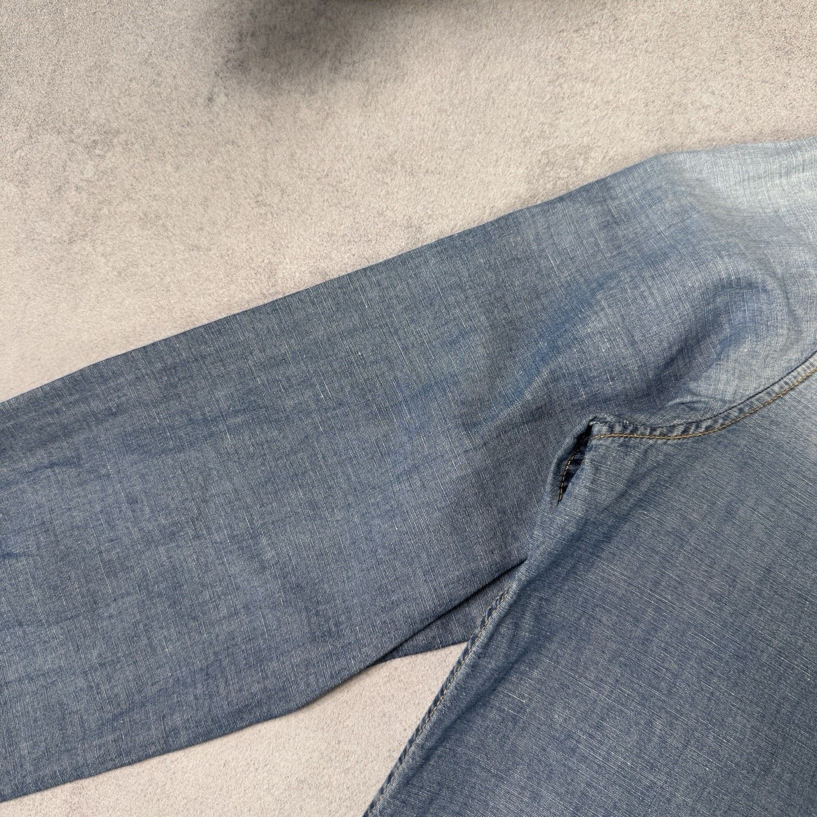 Dsquared2 Dsquared2 Men Denim Shirt Size 46 Blue Cotton Size US M / EU 48-50 / 2 - 10 Thumbnail
