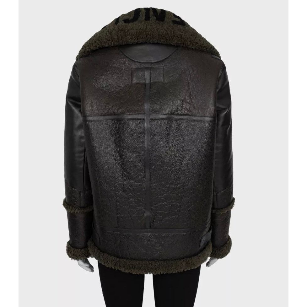 Balenciaga Balenciaga Green Sheepskin Oversized Coat - Size FR36/S Size XS / US 0-2 / IT 36-38 - 3 Thumbnail