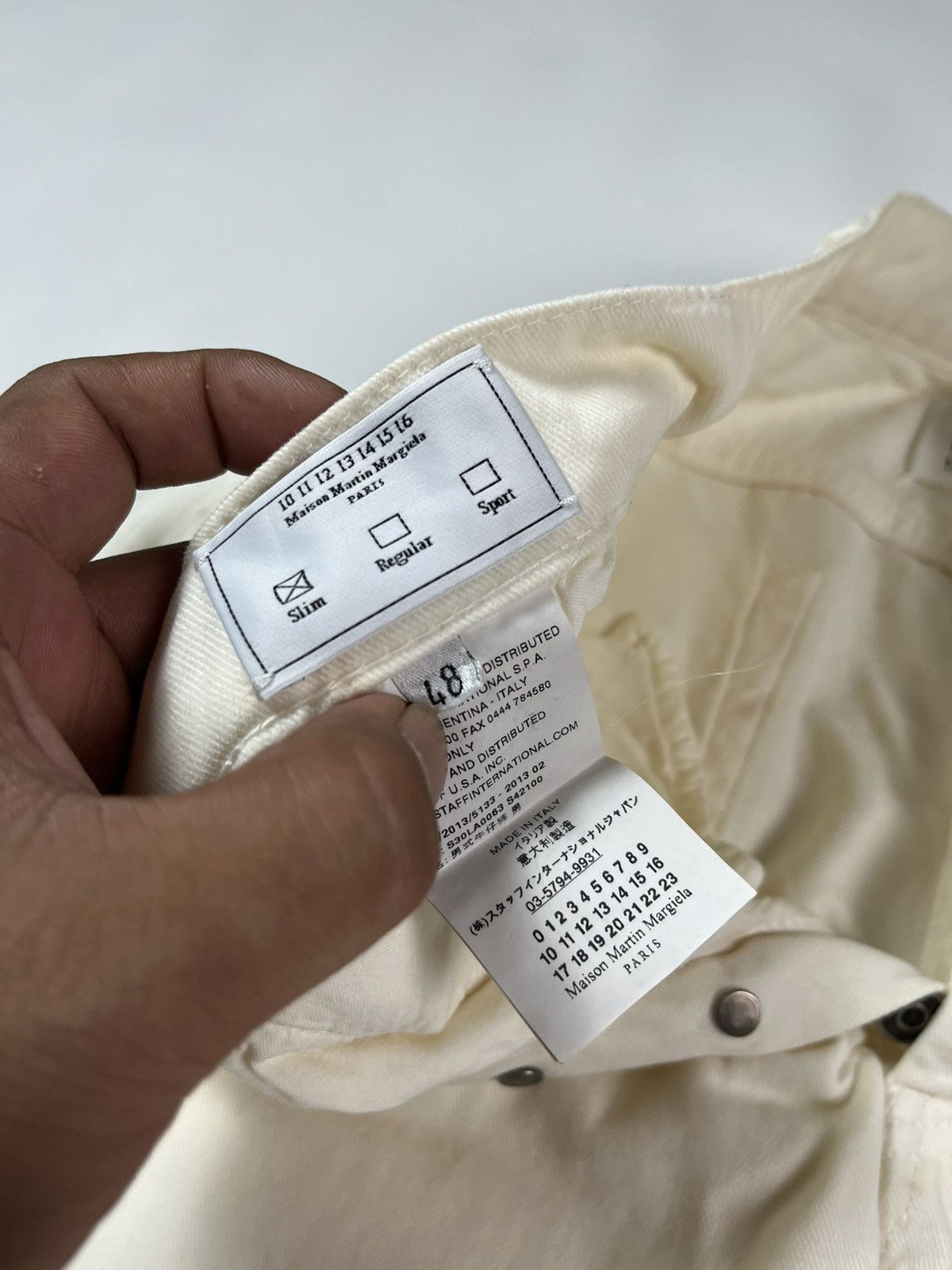 Maison Margiela MAISON MARGIELA CLASSIC STRAIGHT-LEG WHITE DENIM Size US 32 / EU 48 - 8 Thumbnail