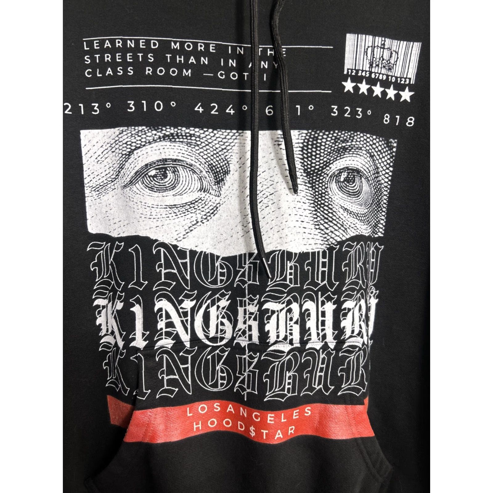 Vintage Kingsbury Los Angeles Mens Hoodie Pullover Black M Hoodstar Angel Graphic Pullover Hoodie Mens Black Size US M / EU 48-50 / 2 - 4 Thumbnail