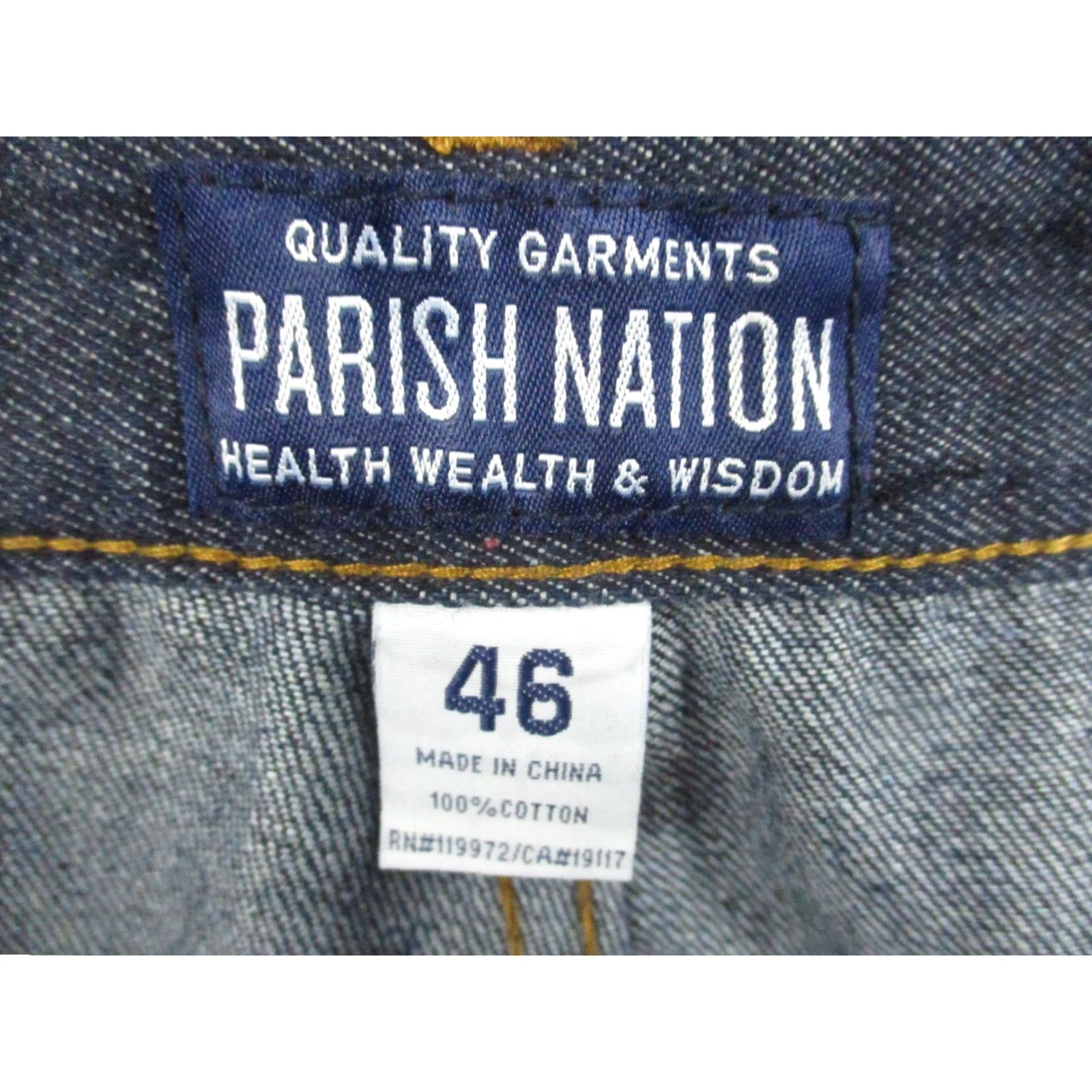 Vintage Parish Nation Jeans Mens 46 Blue Y2K Baggy Hip Hop Zip Fly Dark Wash EUC Jeans Size US 30 / EU 46 - 3 Thumbnail