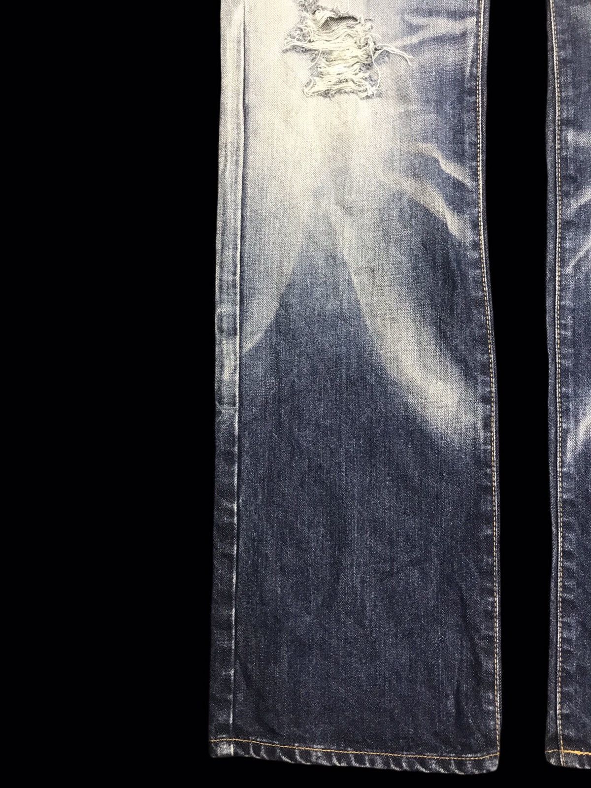 Japanese Brand 💥ARCHIVAL💥SELF TA SUPER STONEWASH DISTRESSED DENIM F295 Size US 30 / EU 46 - 8 Thumbnail