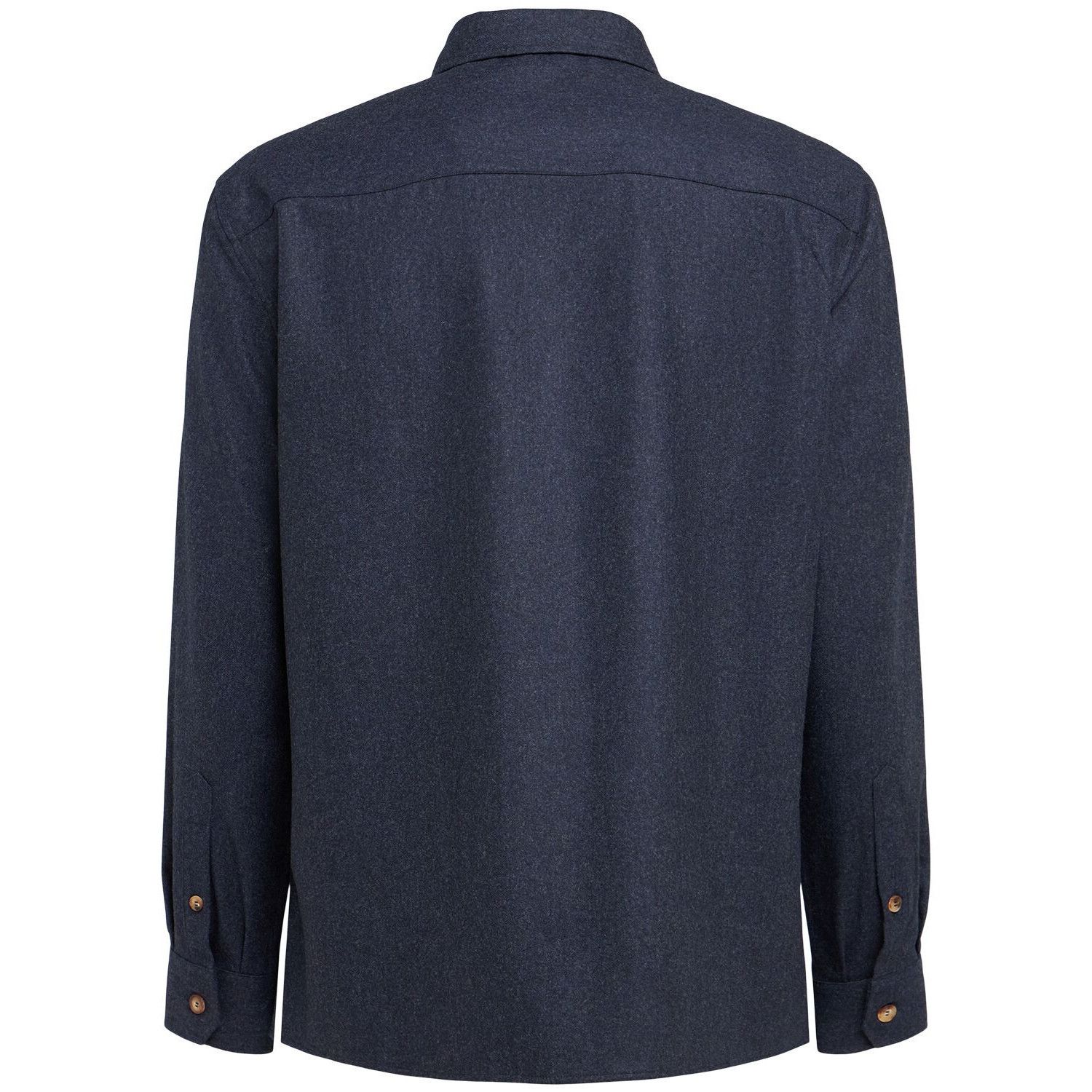 Brunello Cucinelli BRUNELLO CUCINELLI Midnight Blue Wool Overshirt New & Authen Size US XL / EU 56 / 4 - 2 Thumbnail