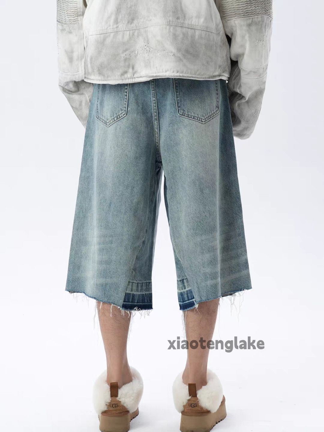 Vintage xz vintage loose baggy flared hiphop Denim Shorts Size US 32 / EU 48 - 4 Thumbnail