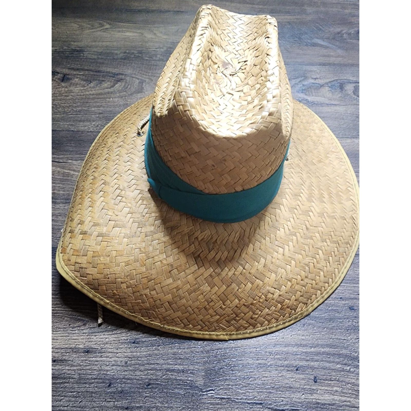 Vintage VINTAGE Universal Studios Wide Brim Straw Sun Hat Beige One Size Mens Size ONE SIZE - 3 Thumbnail