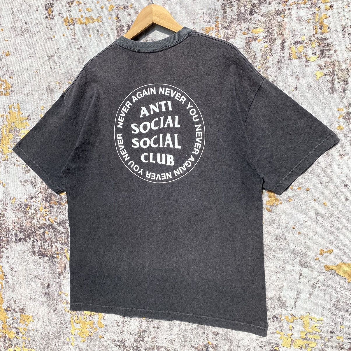 Anti Social Social Club Anti Social Social Club Never Again Never You Shirt SunFaded Size US XL / EU 56 / 4 - 3 Thumbnail