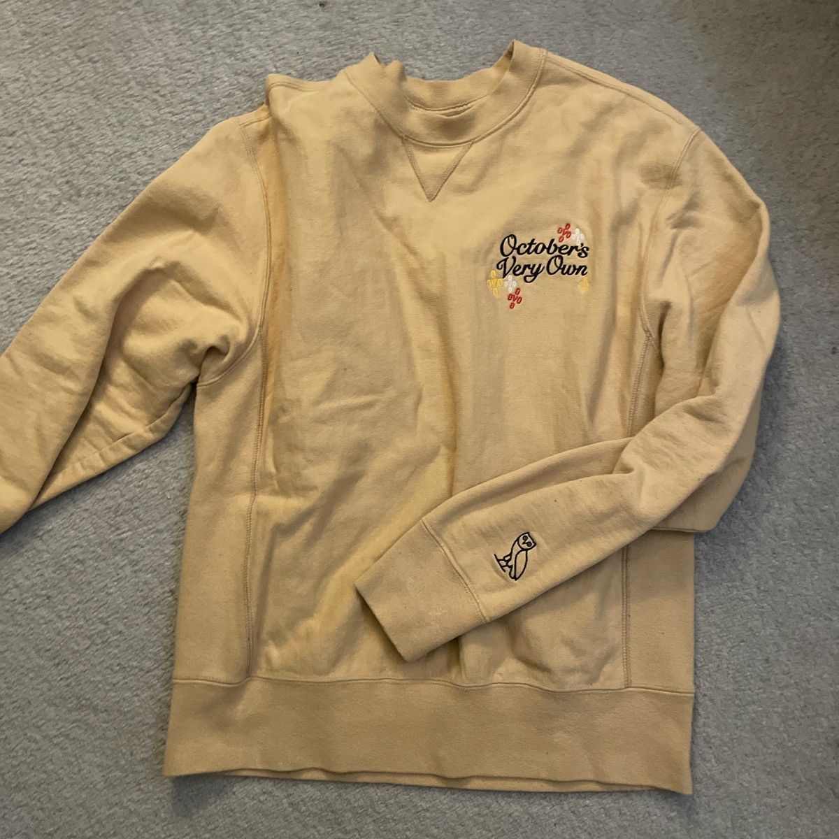 October's Very Own Ovo yellow/beige sweatshirt Size US M / EU 48-50 / 2 - 1 Thumbnail