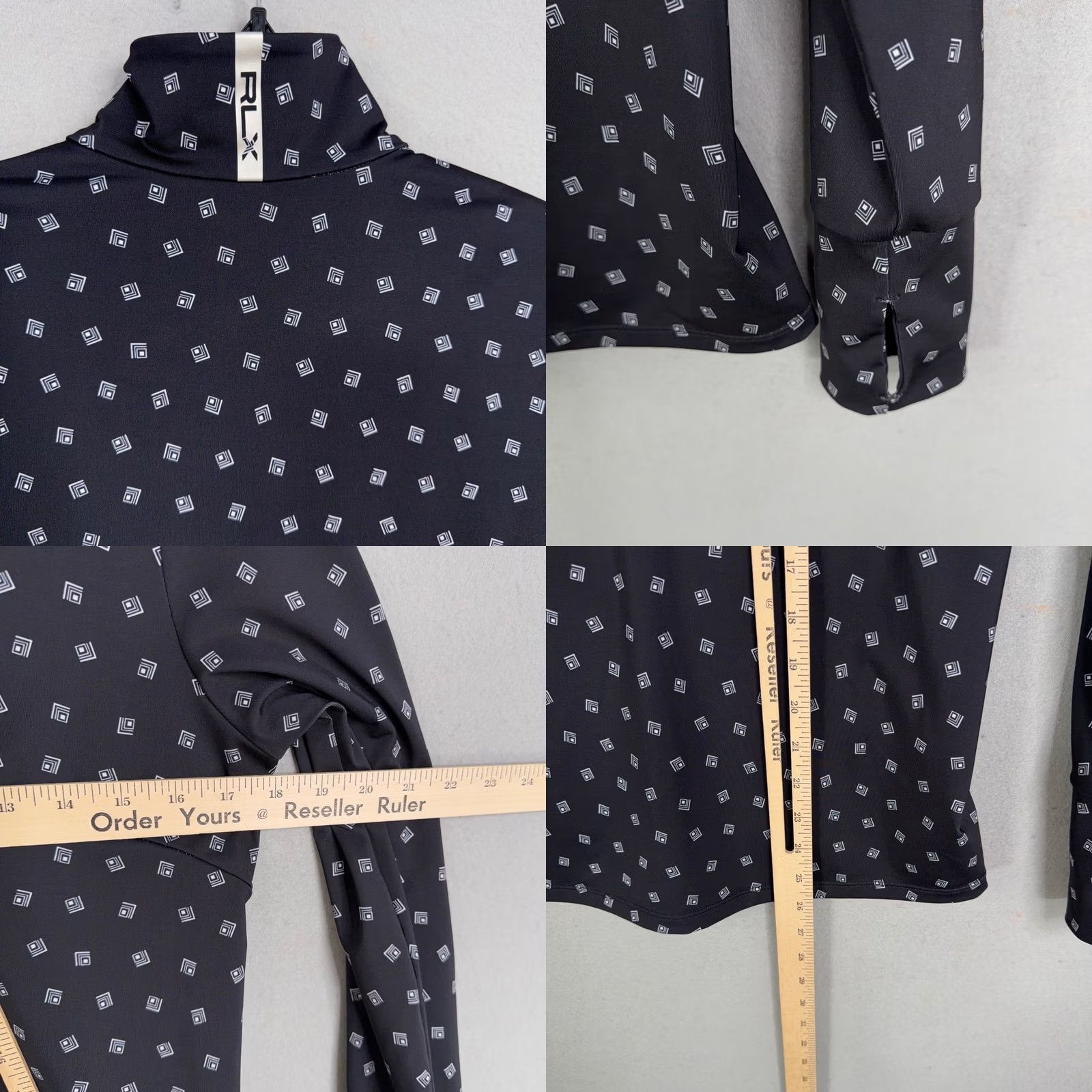 RLX Ralph Lauren RLX Ralph Lauren Quarter Zip Women Medium Black Wicking Golf Pullover Sporty Size M / US 6-8 / IT 42-44 - 8 Thumbnail