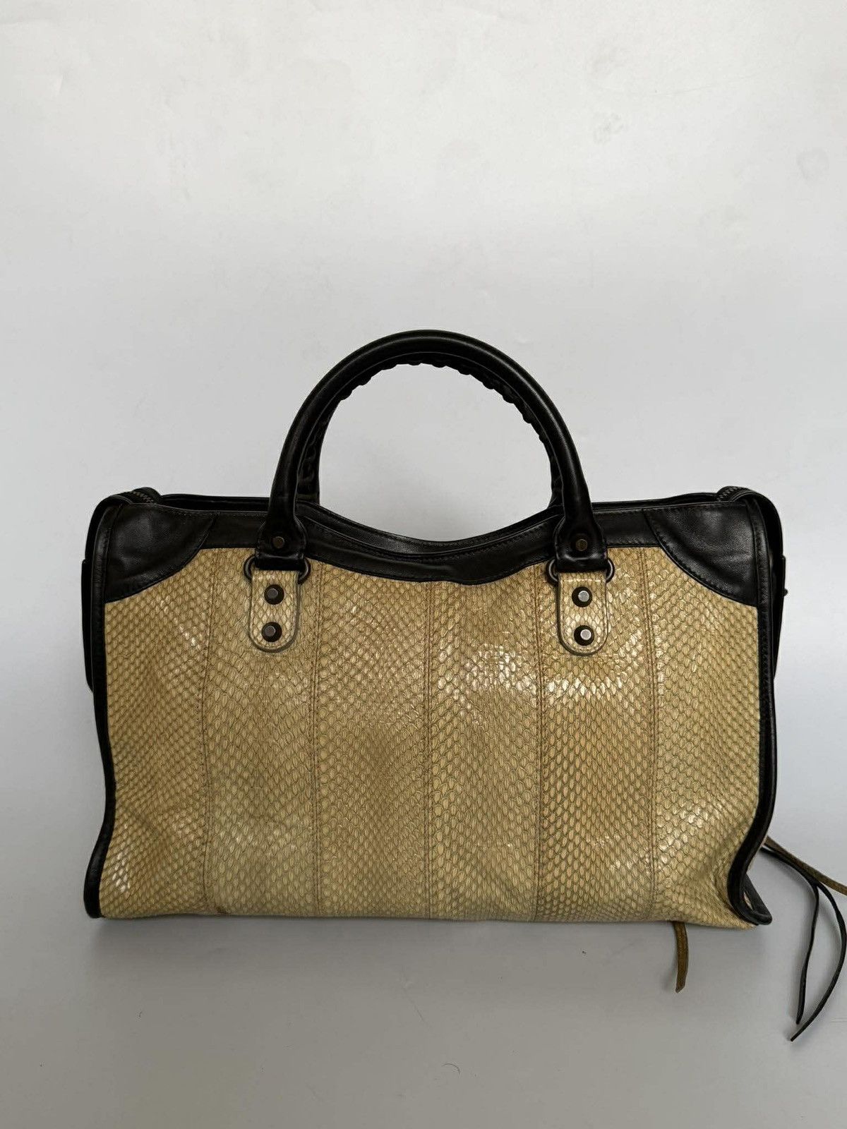 Balenciaga 2000’s Balenciaga Python Skin Classic City Medium Size ONE SIZE - 11 Thumbnail