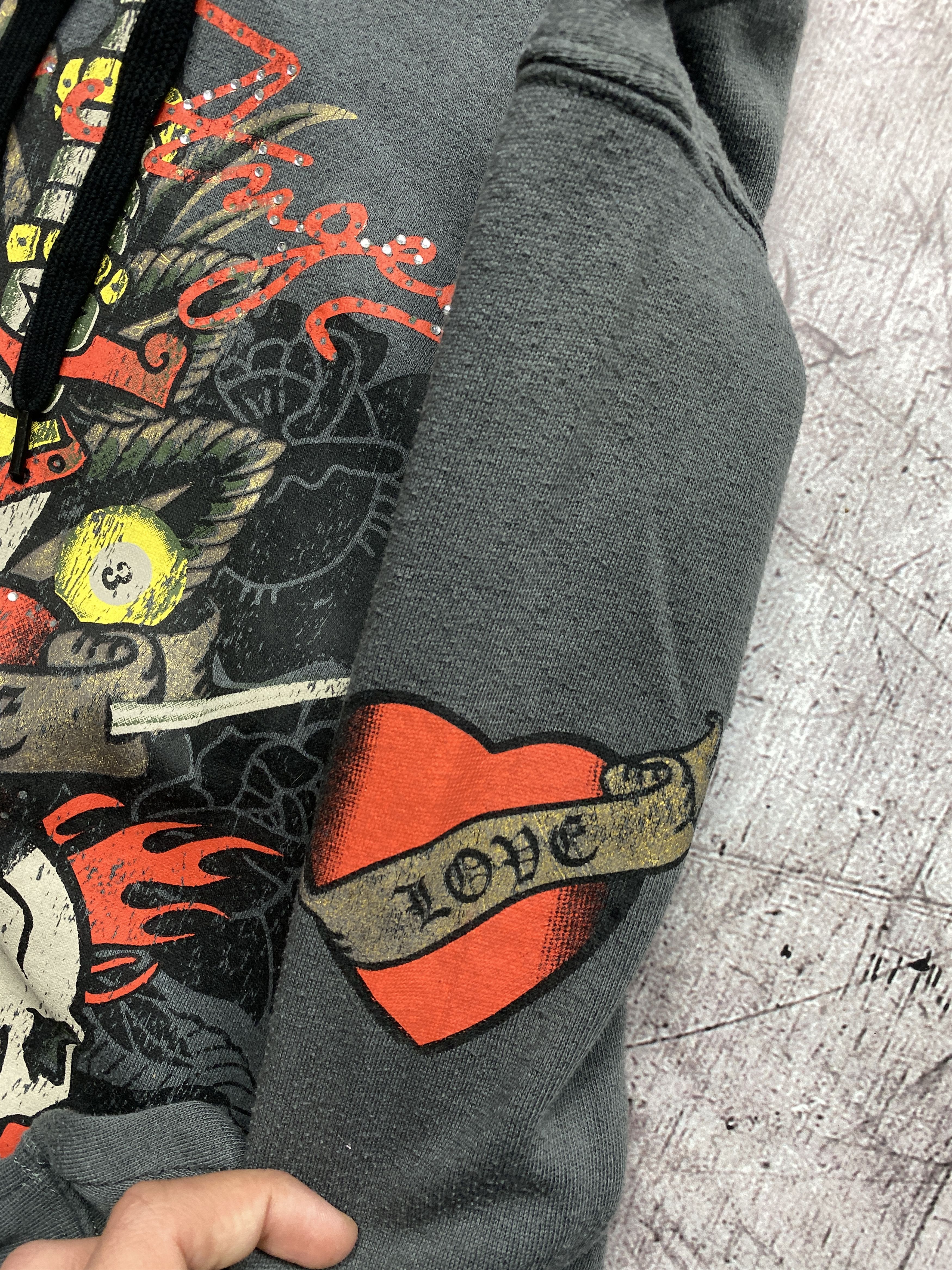 Ed Hardy Los Angeles Vintage Ed Hardy Style Zip Hoodie Size US XXL / EU 58 / 5 - 3 Thumbnail