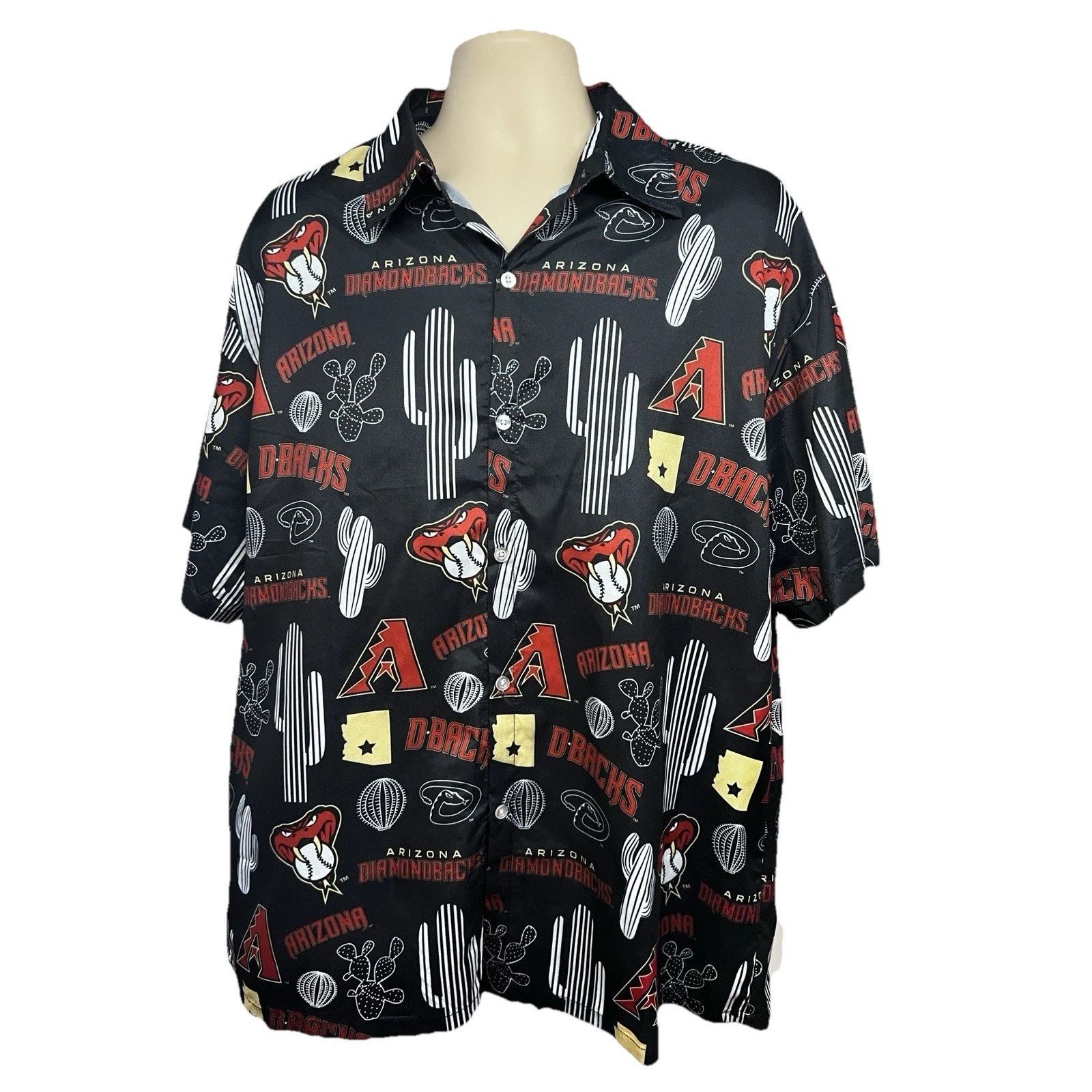 Other AZ Diamondbacks MLB Baseball Black Graphic Button Up Shirt M Size US M / EU 48-50 / 2 - 1 Thumbnail