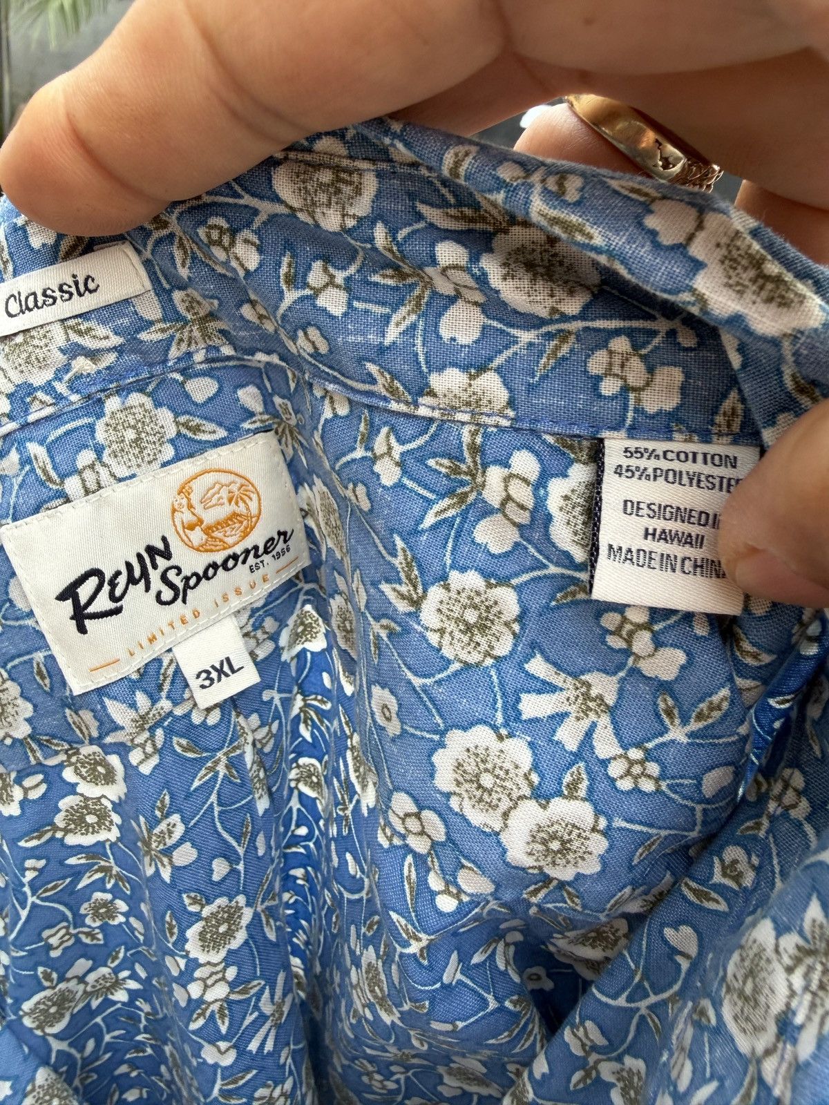 Reyn Spooner PreOwned Reyn Spooner Hawaiian Print Full Button Men's 3XL Size US XXL / EU 58 / 5 - 4 Thumbnail