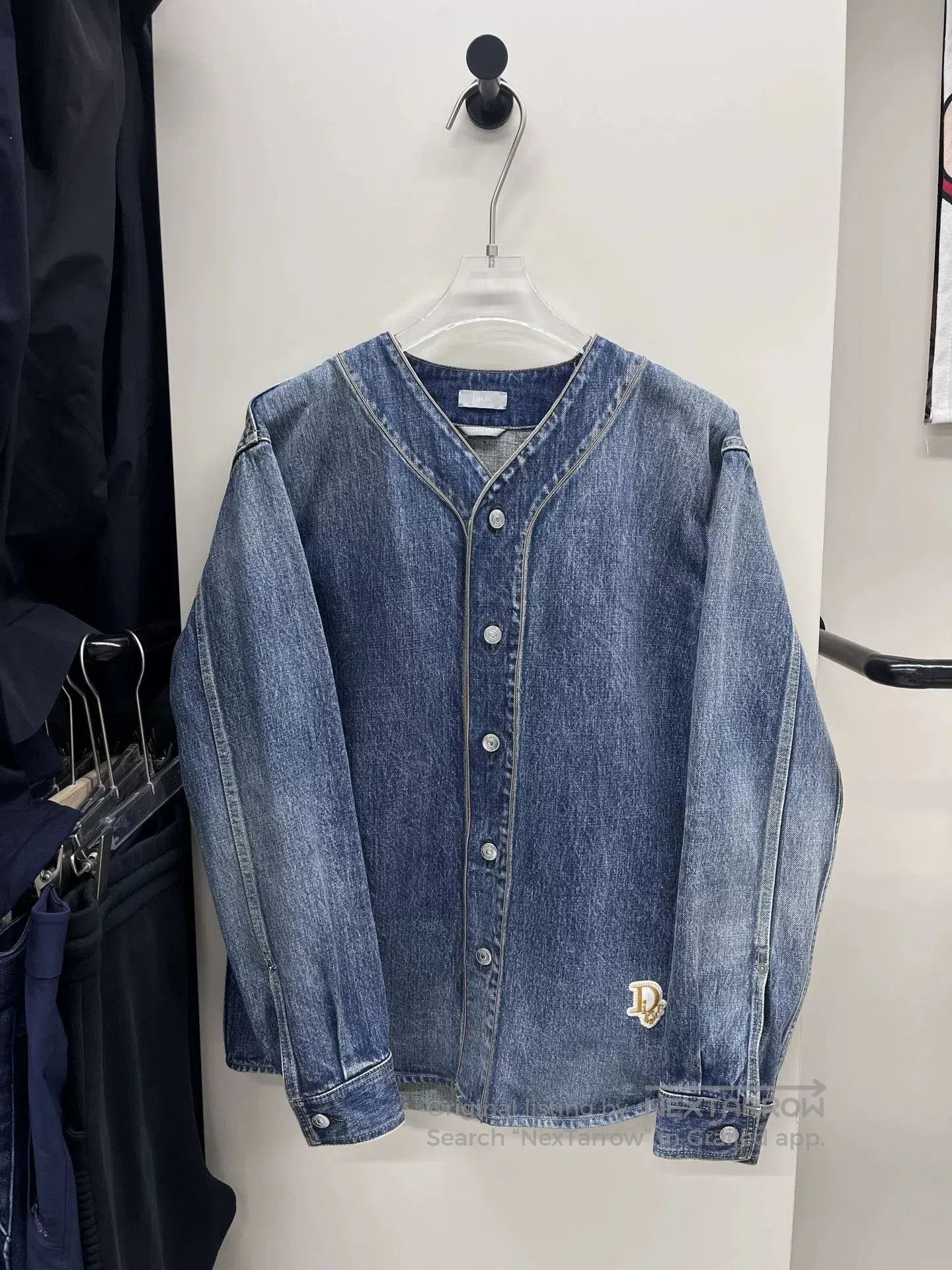 Dior Dior x Denim Tears Embroidered Denim Jacket. Size US XL / EU 56 / 4 - 1 Thumbnail