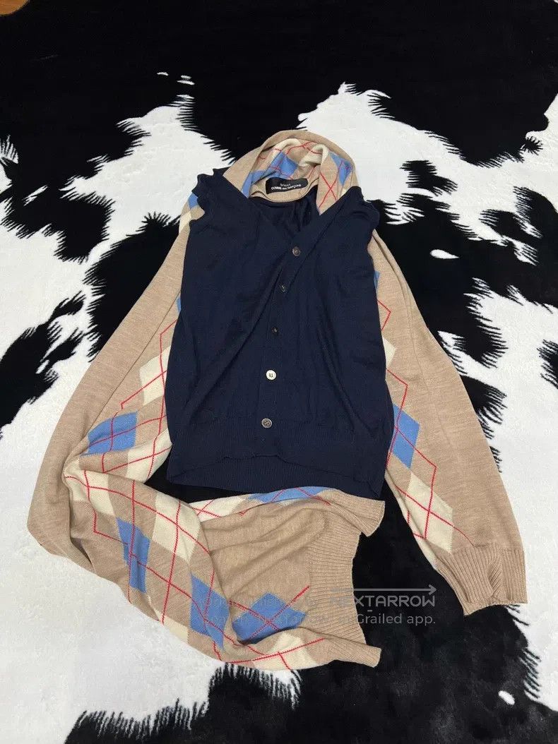 Comme des Garcons Comme Des Garcons Asymmetrical Fake Two-Piece Vest Cardiga Size M / US 6-8 / IT 42-44 - 2 Thumbnail