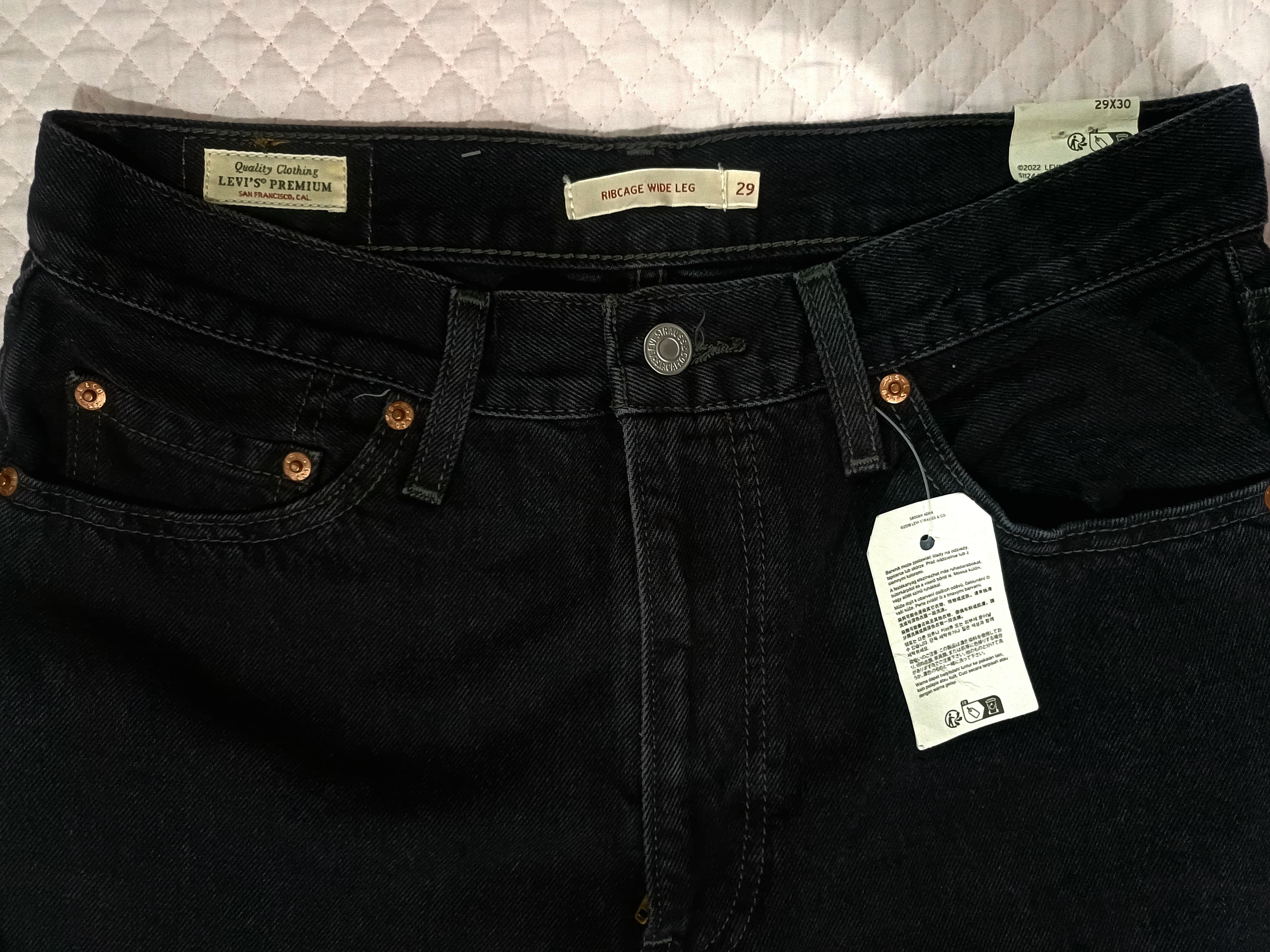 Levi's Levi's Women Ribcage Wide-Leg Jeans Size US 30 / EU 46 - 4 Thumbnail