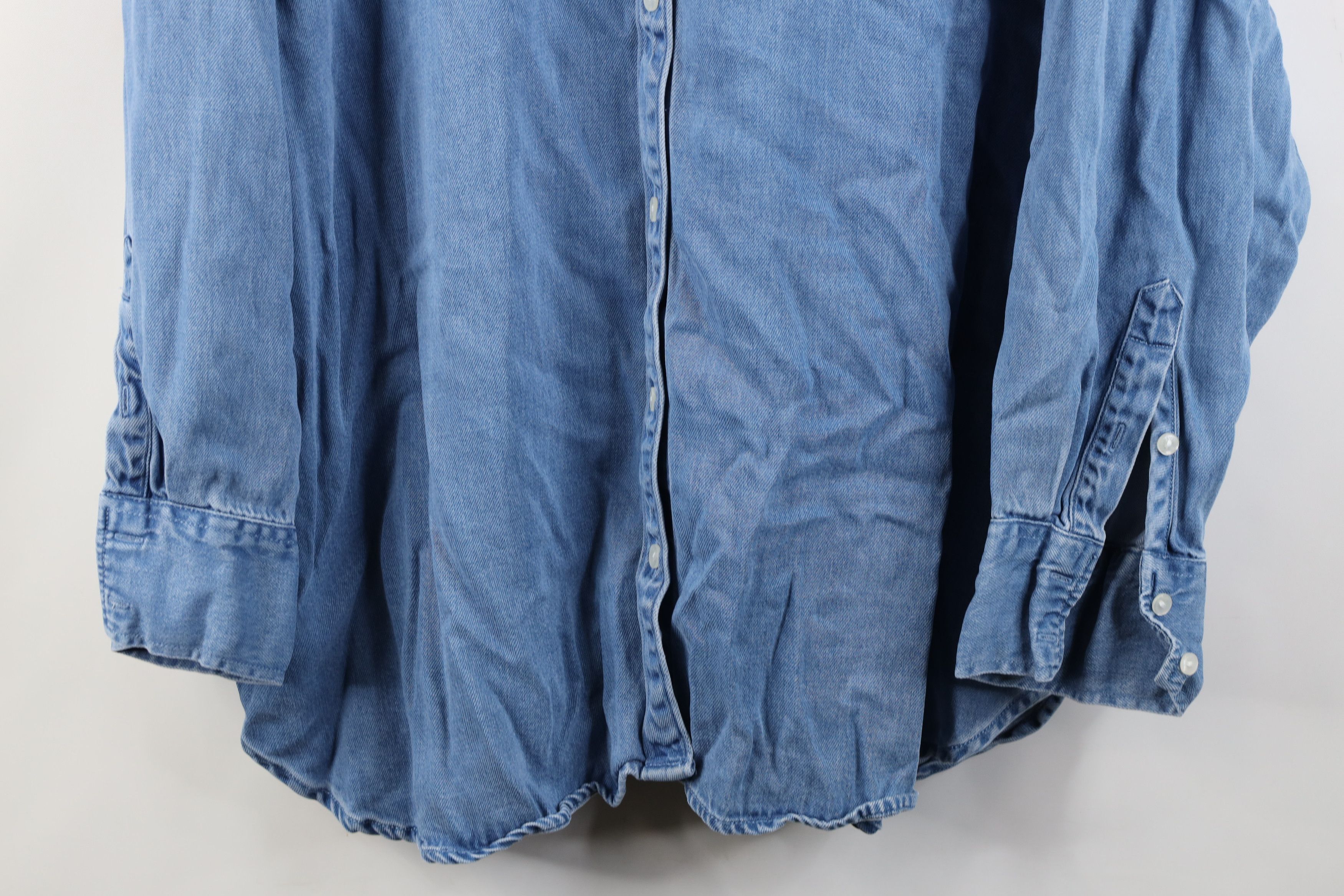 Abercrombie & Fitch Vintage Y2K Abercrombie & Fitch Oversized Denim Button Shirt Size XL / US 12-14 / IT 48-50 - 3 Thumbnail