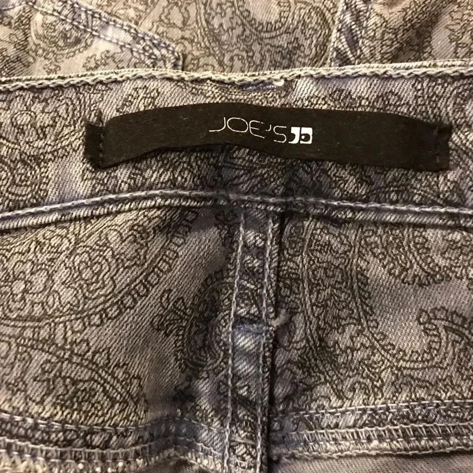 Other Joe's Jeans High Water Skinny Jeans Paisley Faded Size 28 Size 28" / US 6 / IT 42 - 3 Thumbnail