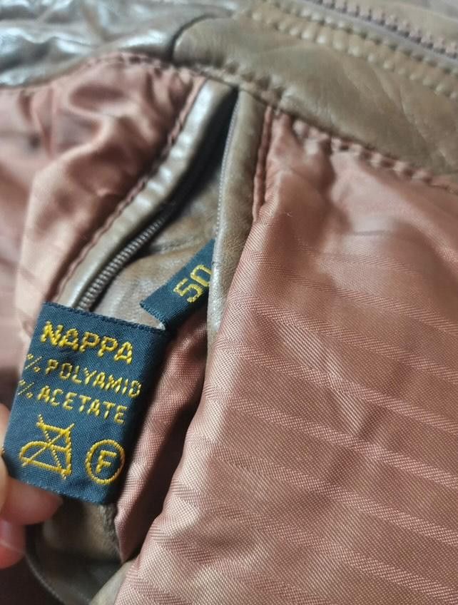 Vintage Brown lamb nappa leather jacket vintage 90s Size US M / EU 48-50 / 2 - 3 Thumbnail