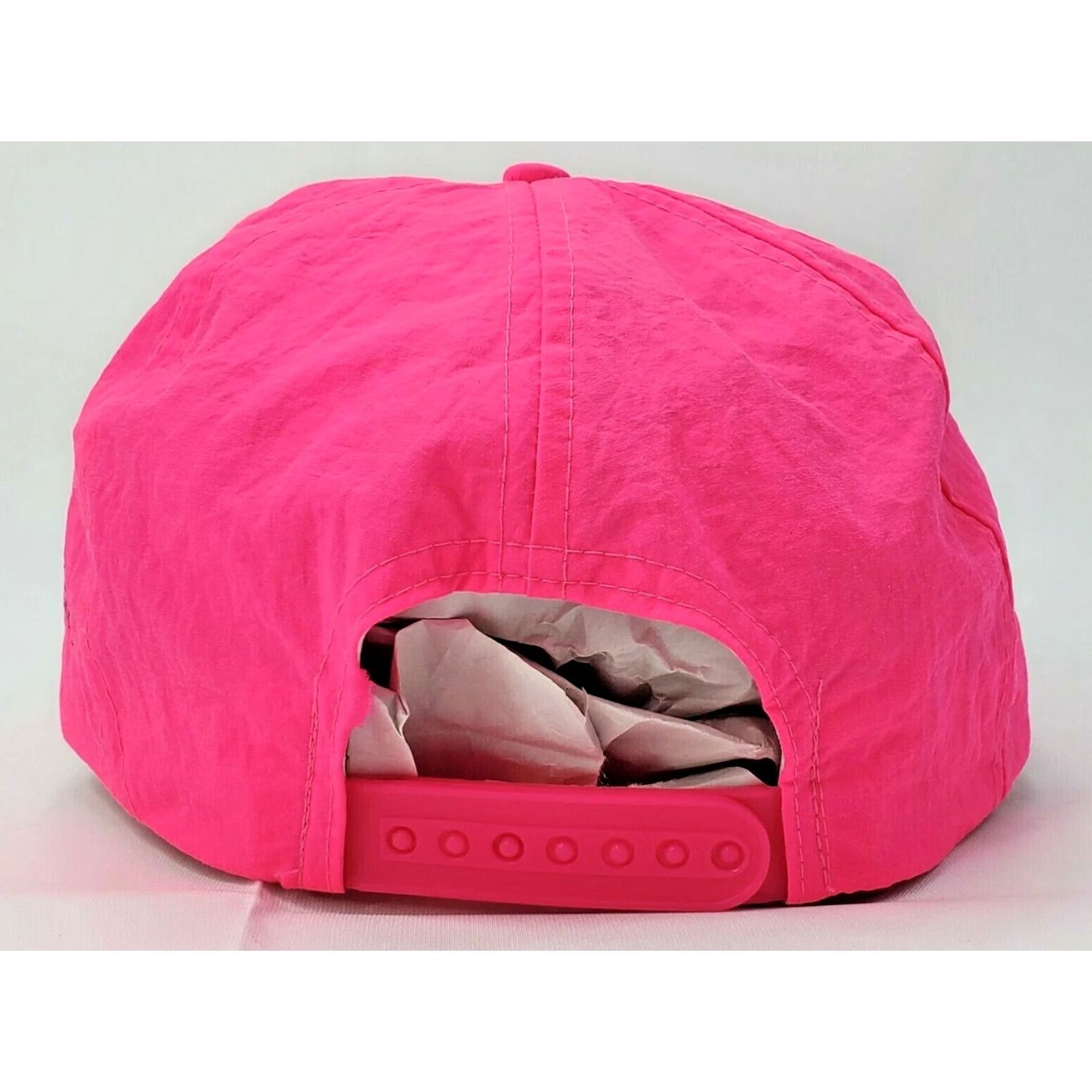 Pinko Vintage Sportsman The Bird Graphic Snapback Hat Unisex Hot Pink Adjustable Cap Size ONE SIZE - 6 Thumbnail