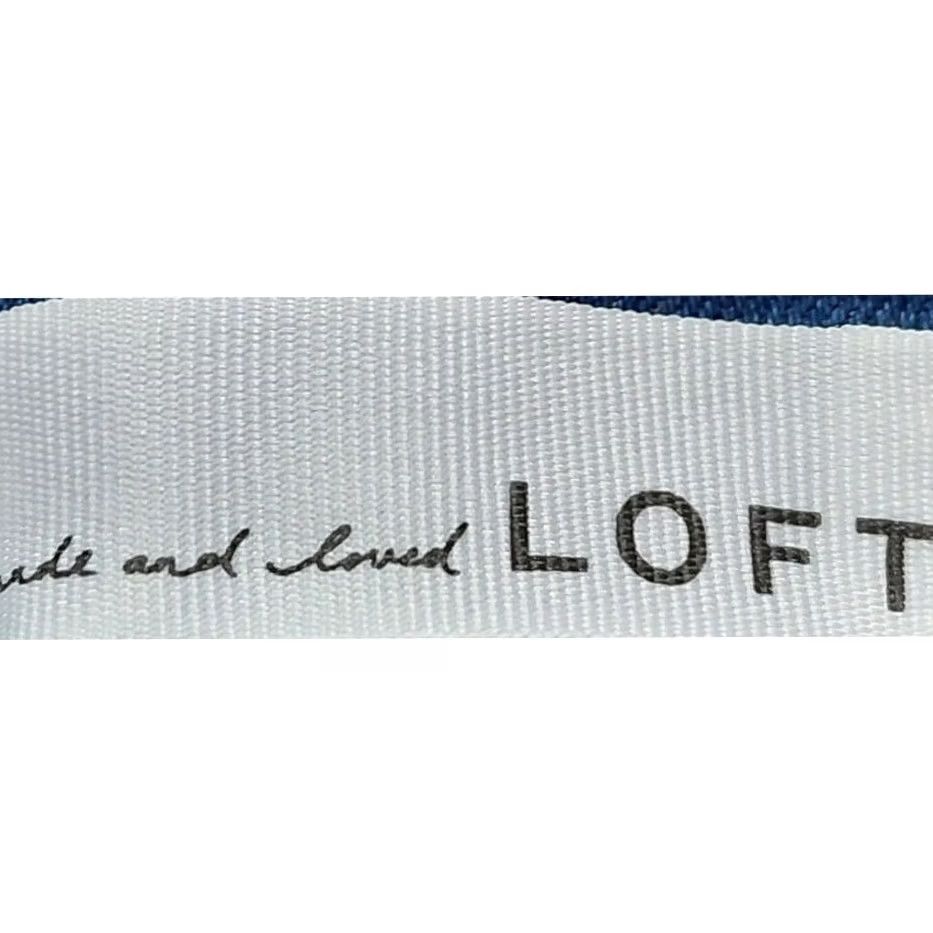 Loft LOFT Jeans Blue Solid Denim Women Size 24 Kick Crop High Rise Size 42" / US 20 - 4 Thumbnail