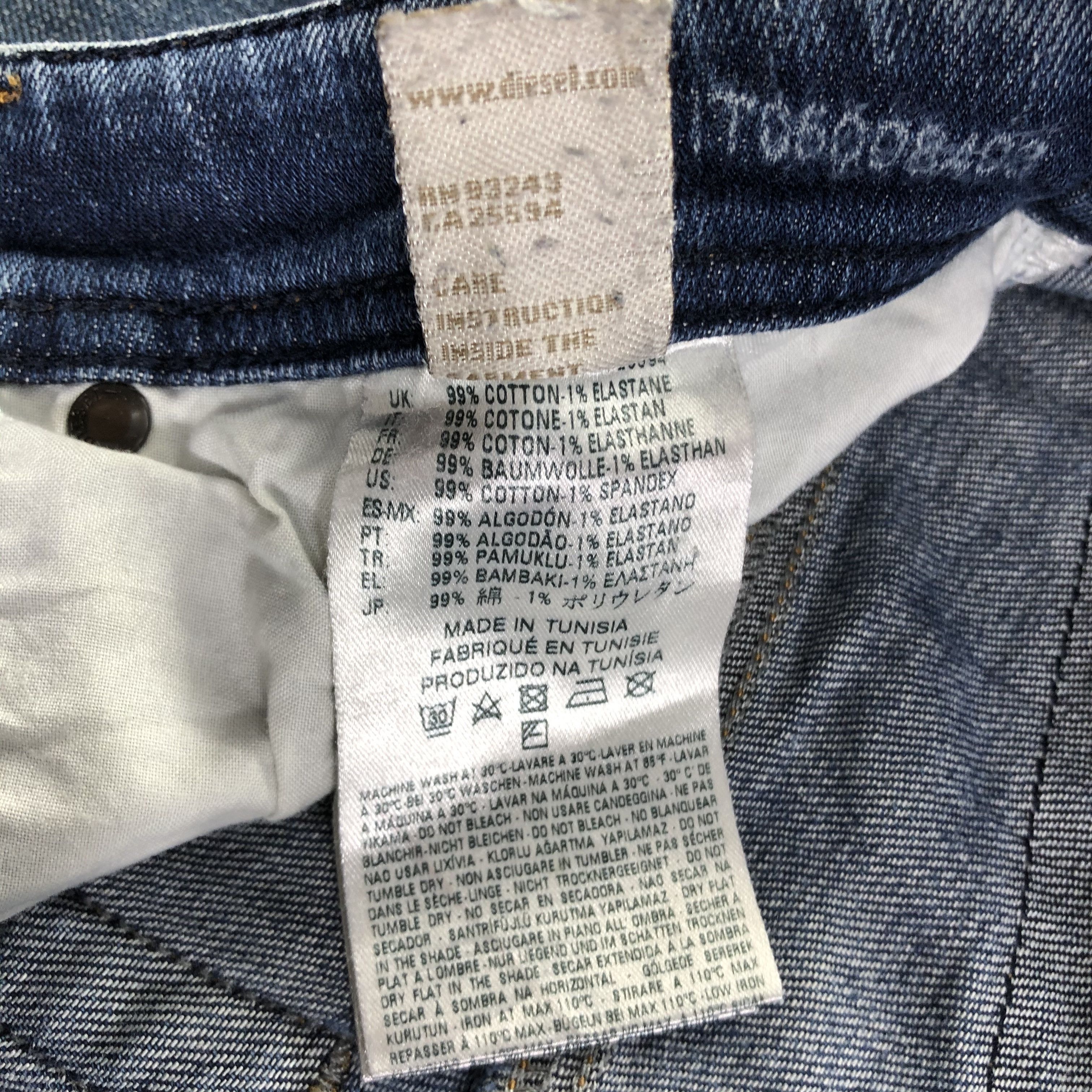Diesel Diesel Safado Jeans Distressed Denim KJ2236 Size US 31 - 11 Thumbnail