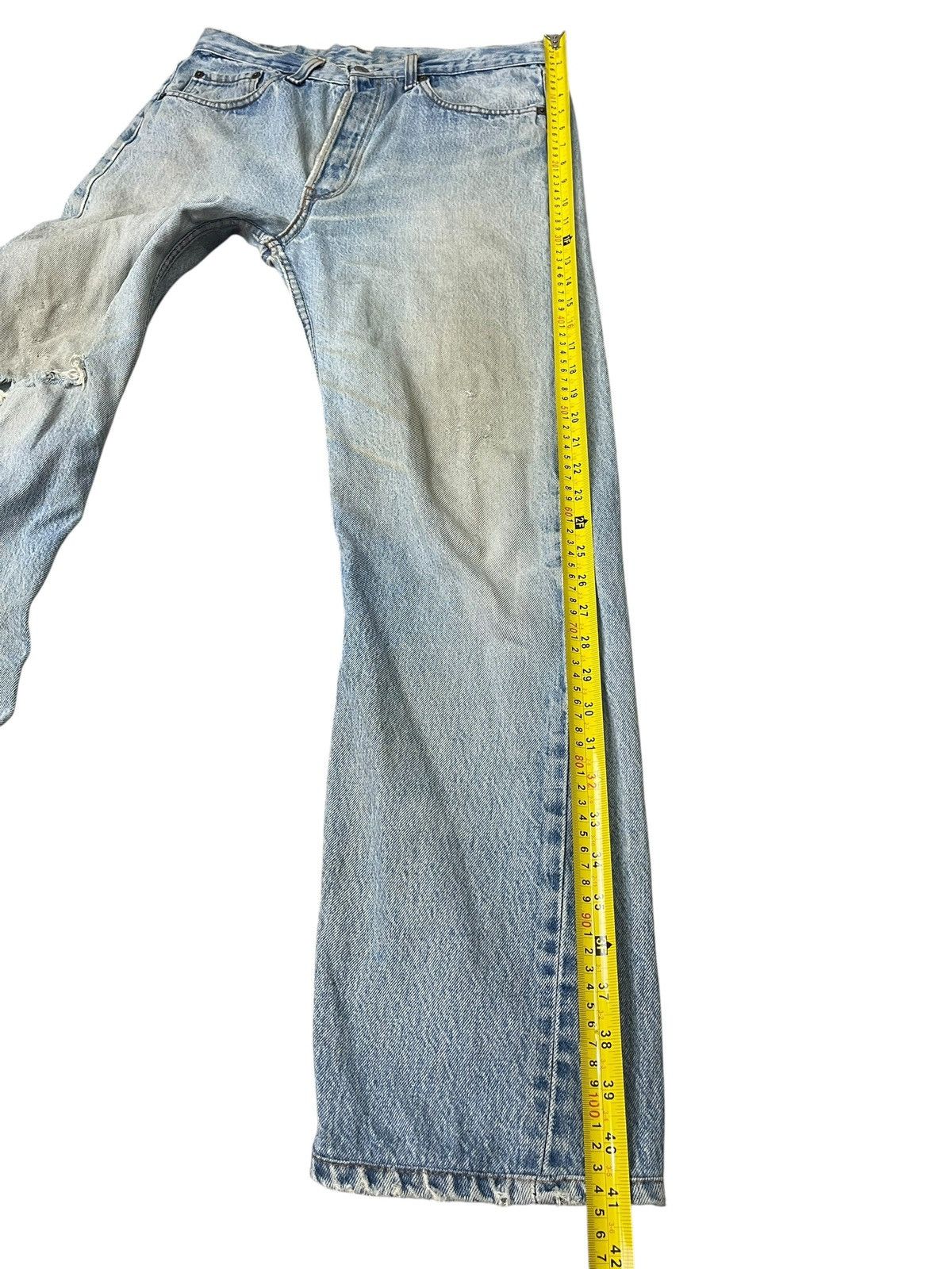 Levi's Vintage 80’s Levi’s 501 Jeans Distressed Streetwear Size US 33 - 10 Thumbnail