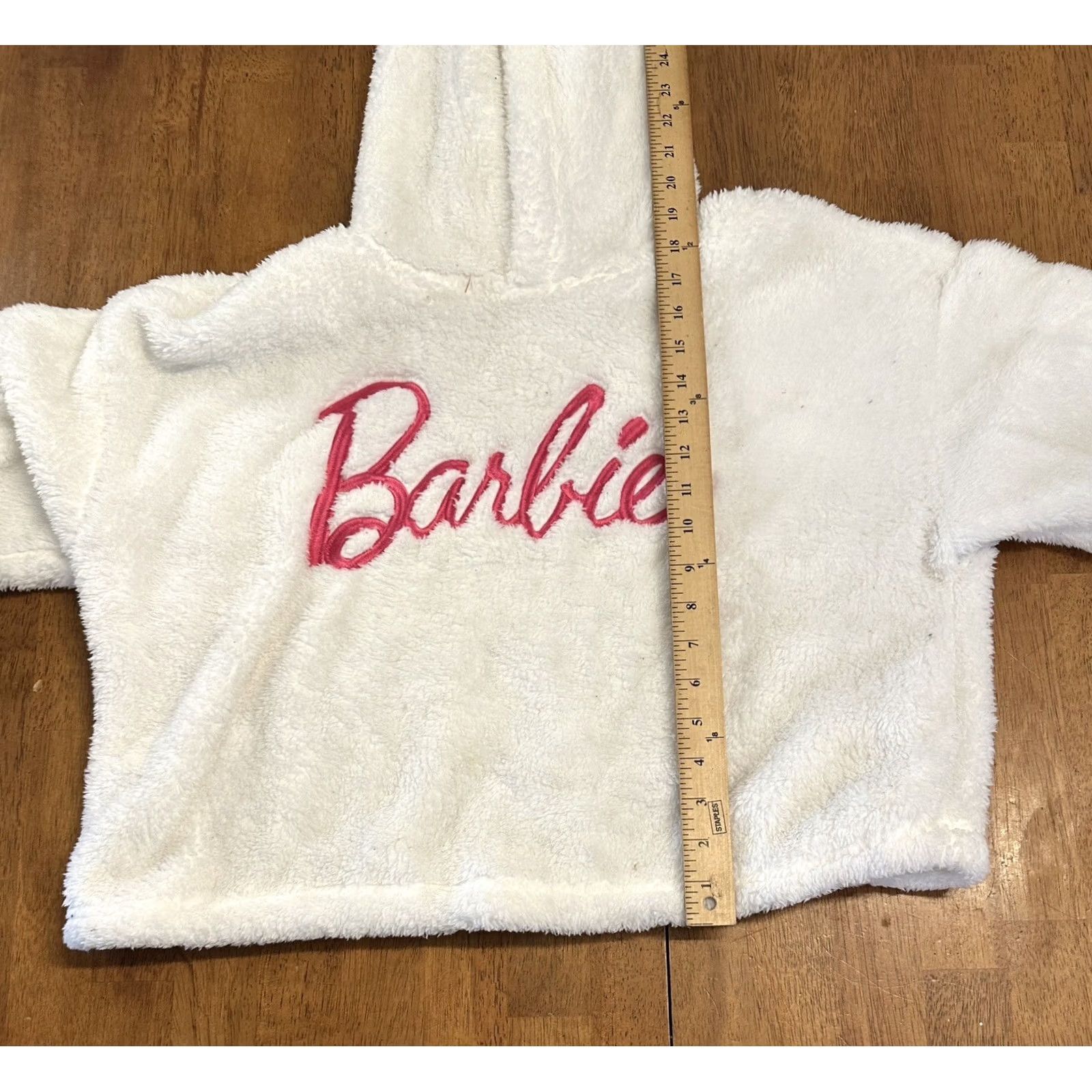 Vintage Barbie Fleece Crop Hoodie Women’s Medium Size M / US 6-8 / IT 42-44 - 6 Thumbnail